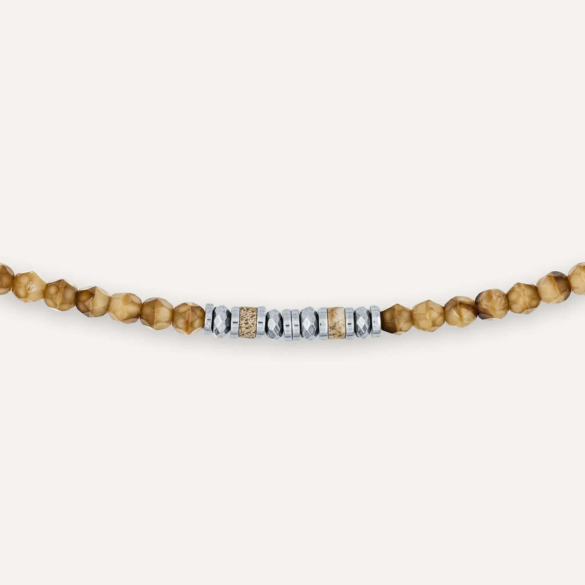 collier / bracelet KELLY SILVER - Caramel - Têtes Blondes