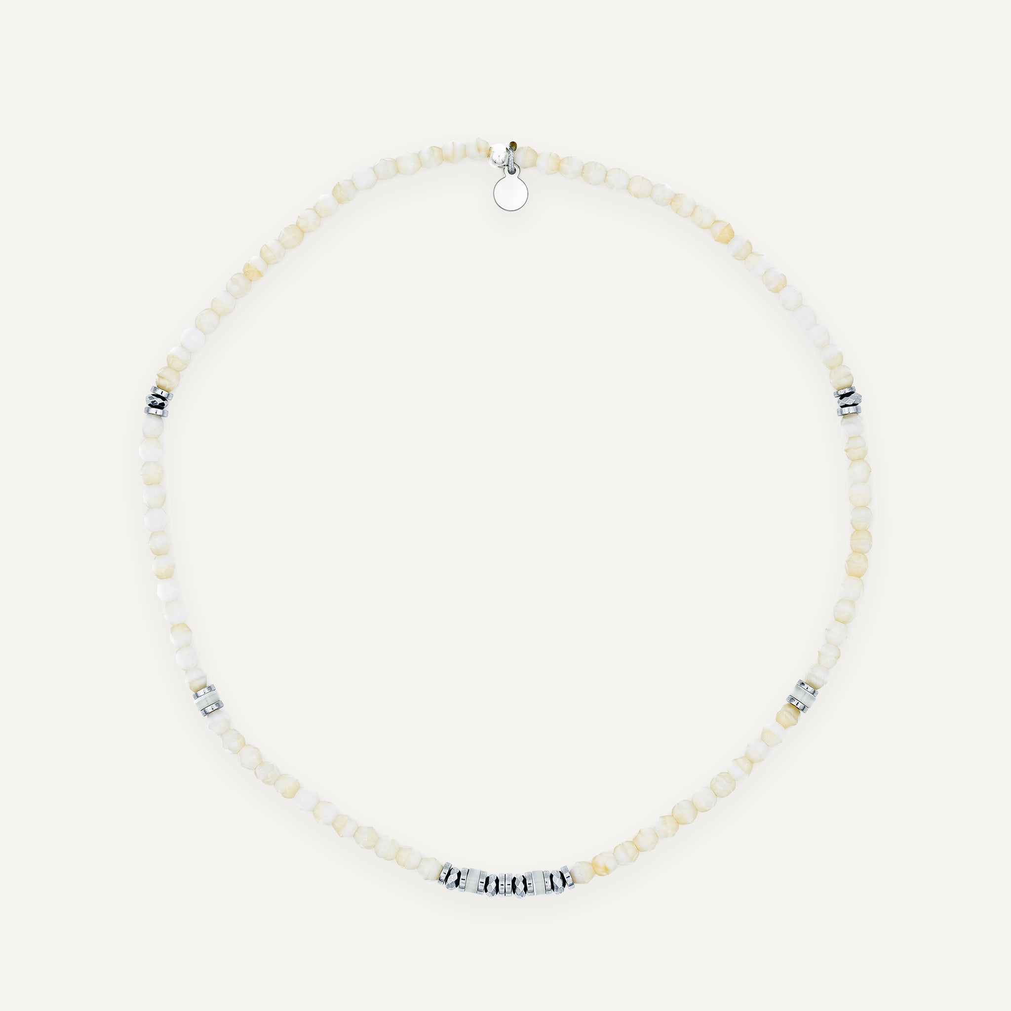 collier / bracelet KELLY SILVER - Vanille - Têtes Blondes