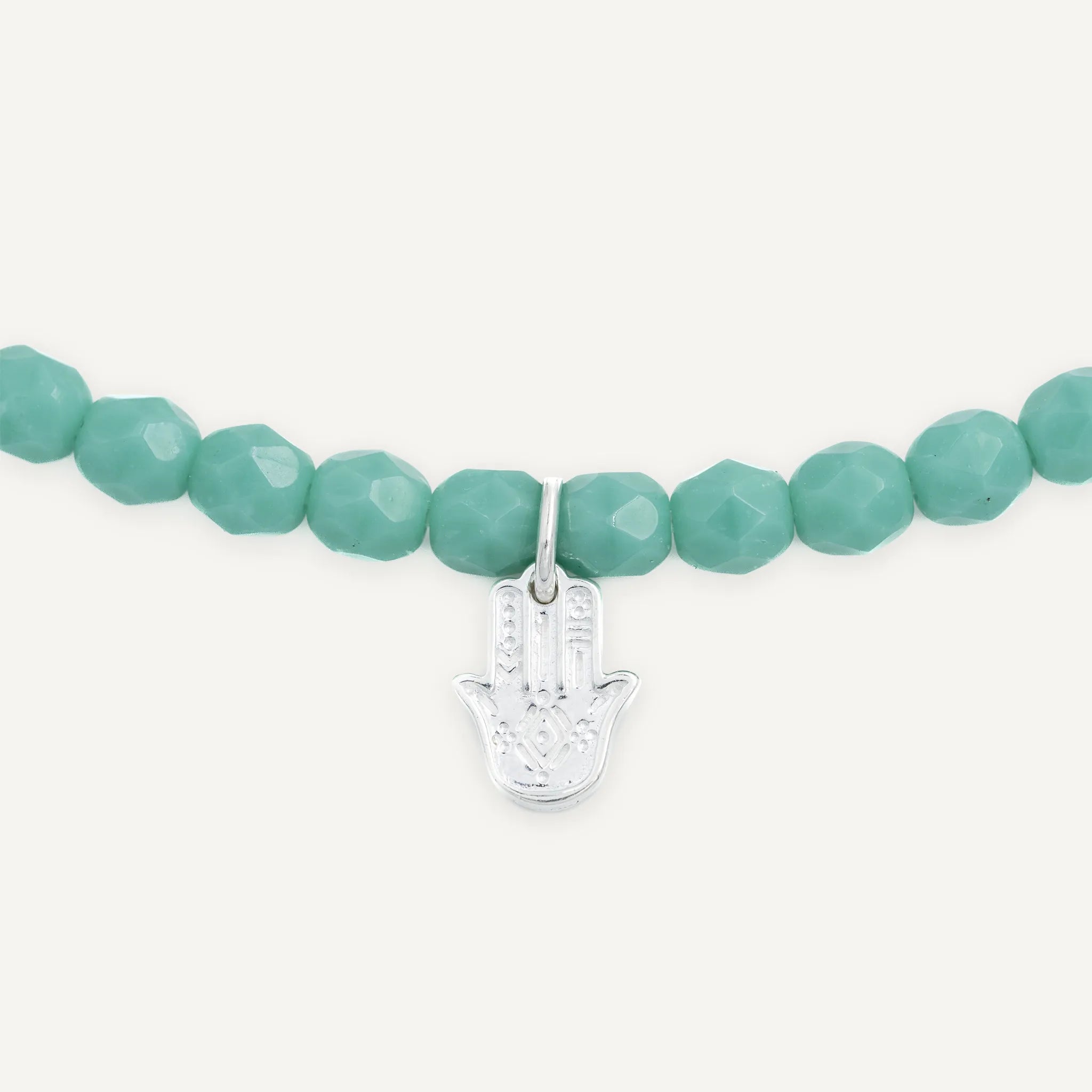 collier / bracelet KHAMSA Silver Turquoise - Têtes Blondes