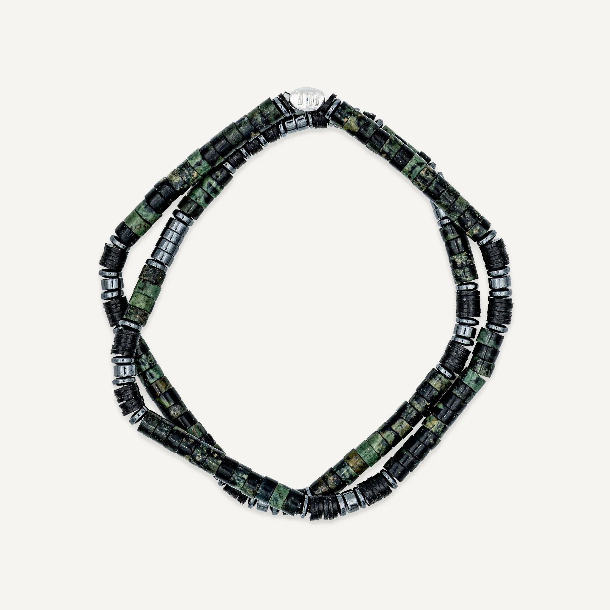 collier / bracelet LENNY - Jaspe Kambaba - Têtes Blondes