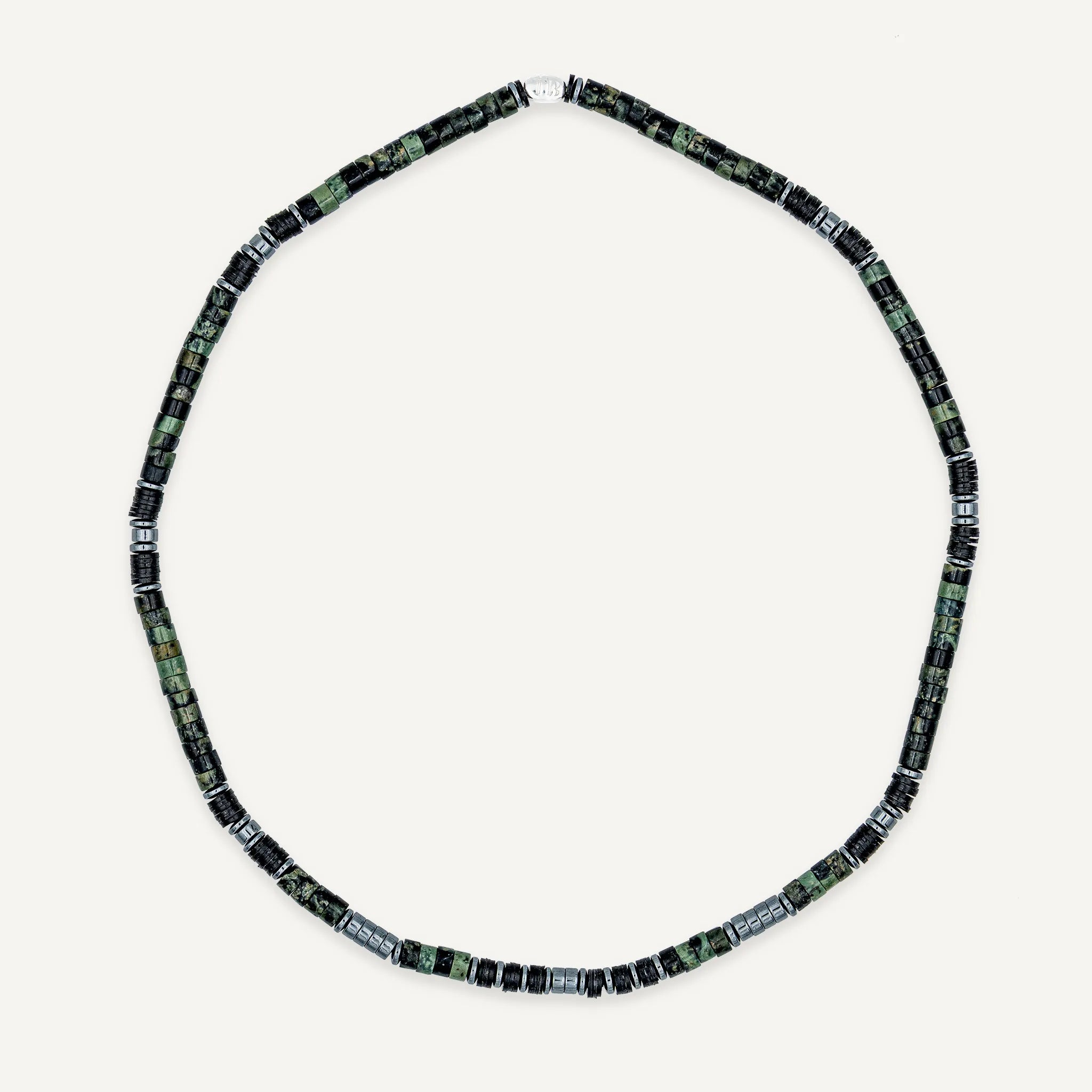collier / bracelet LENNY - Jaspe Kambaba - Têtes Blondes