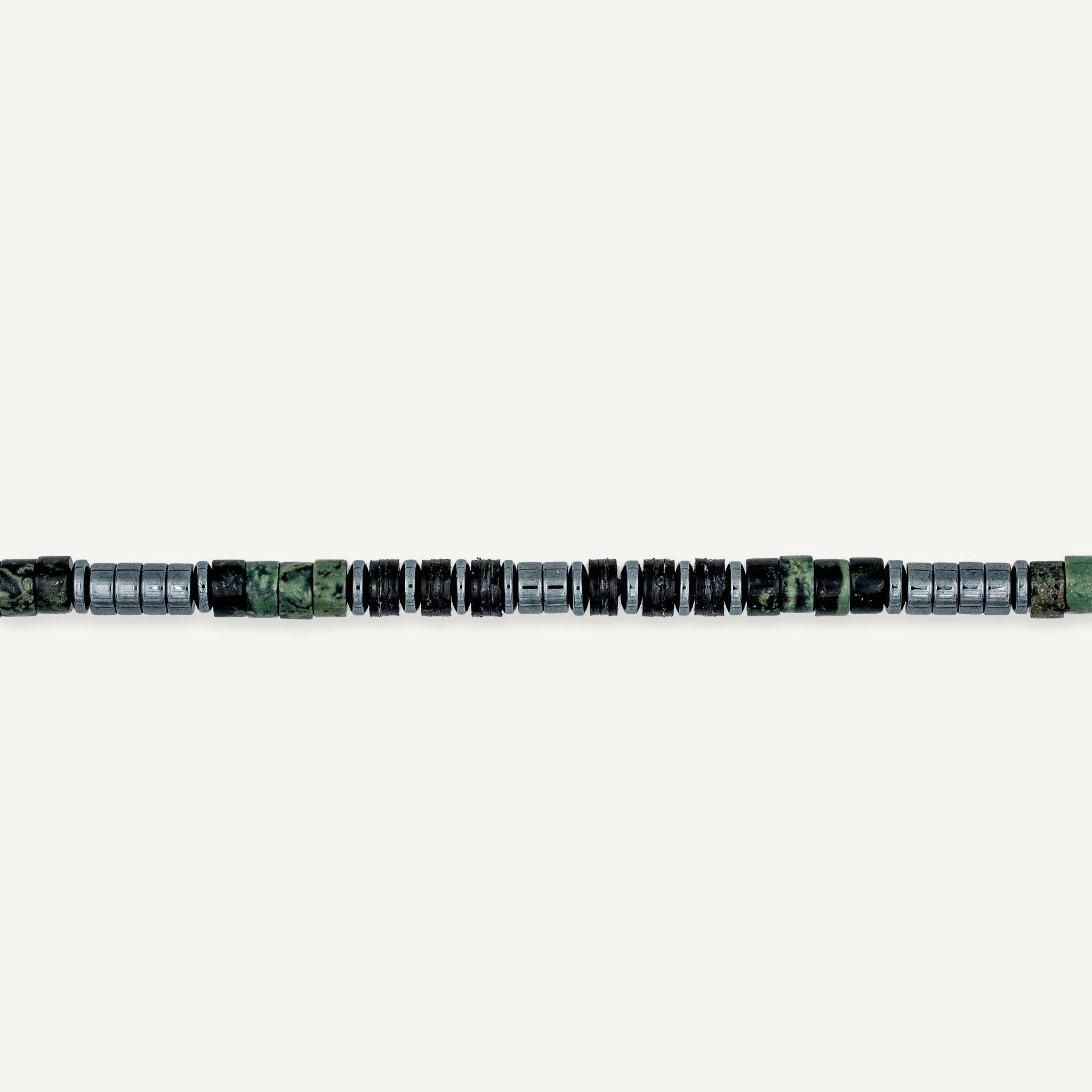 collier / bracelet LENNY - Jaspe Kambaba - Têtes Blondes