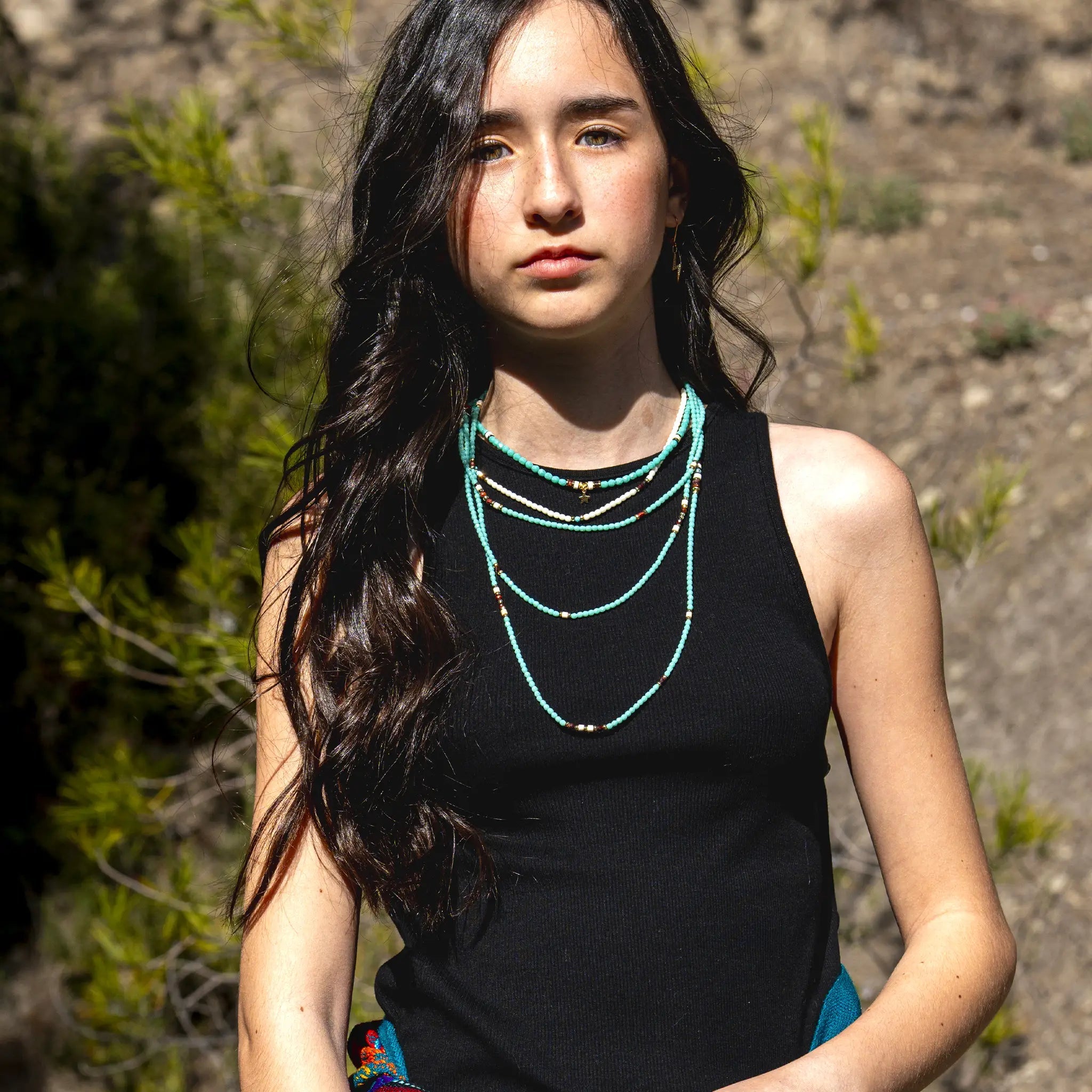 collier / bracelet Lina - Vanille - Têtes Blondes