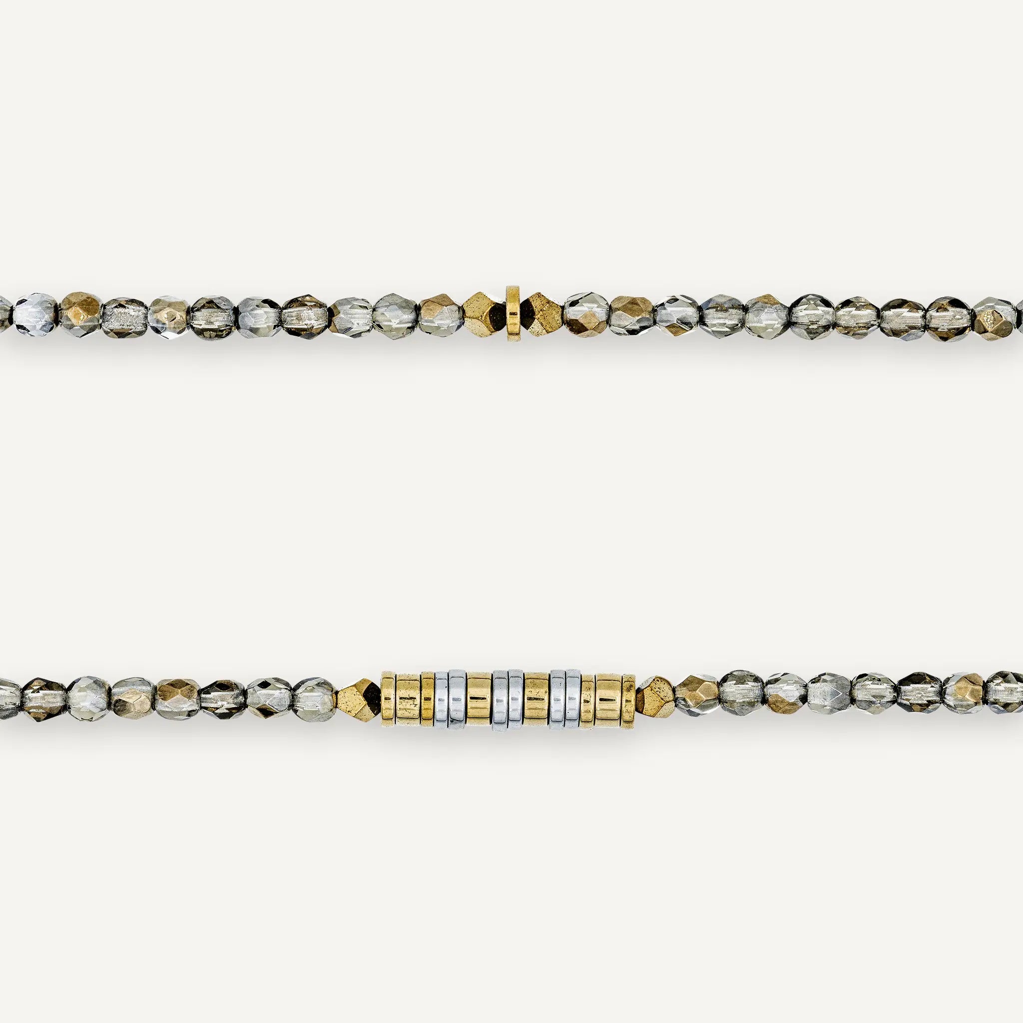 collier / bracelet LIZBETH Black Diamond - Têtes Blondes