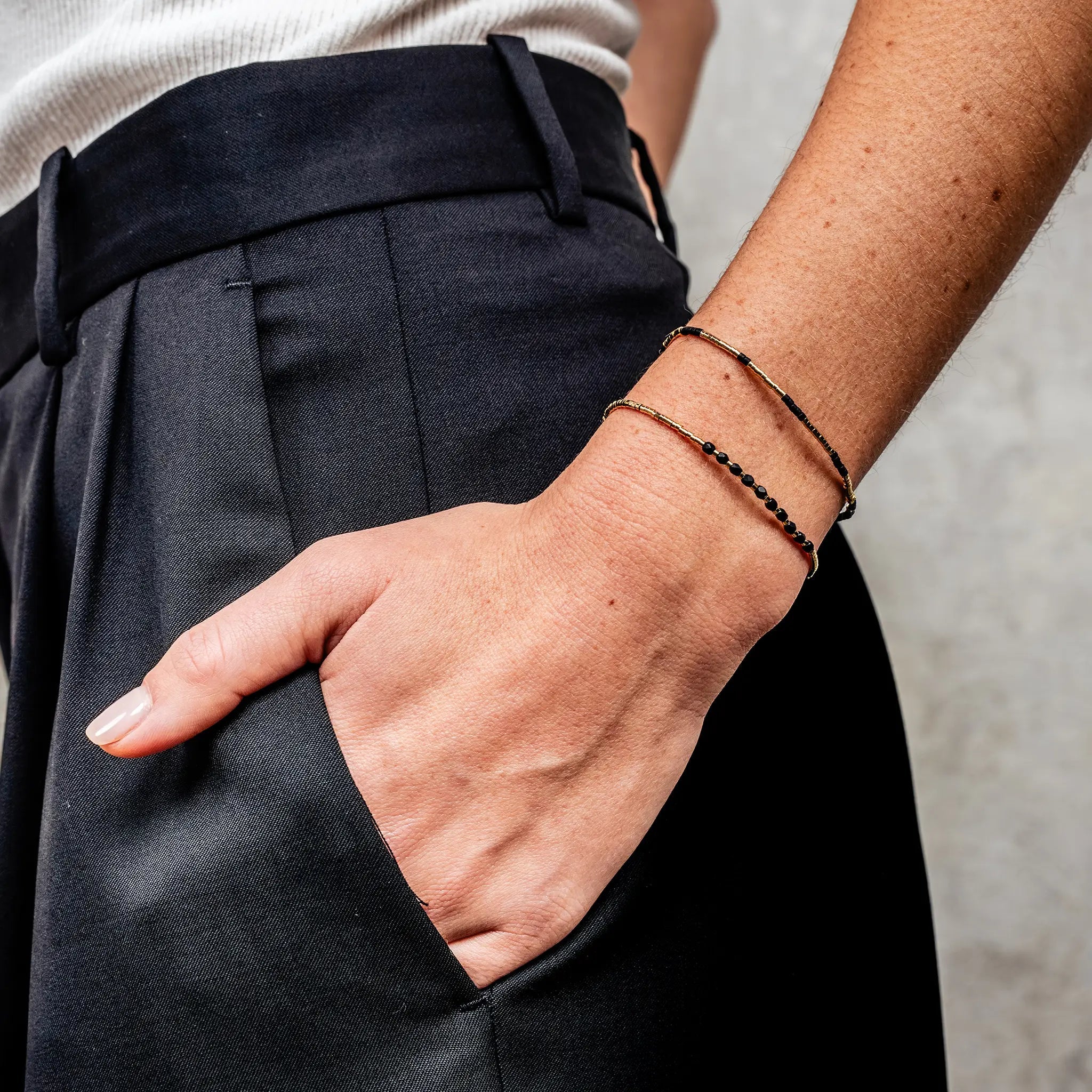 collier / bracelet LULLI - 1 tour ultra fin - Têtes Blondes