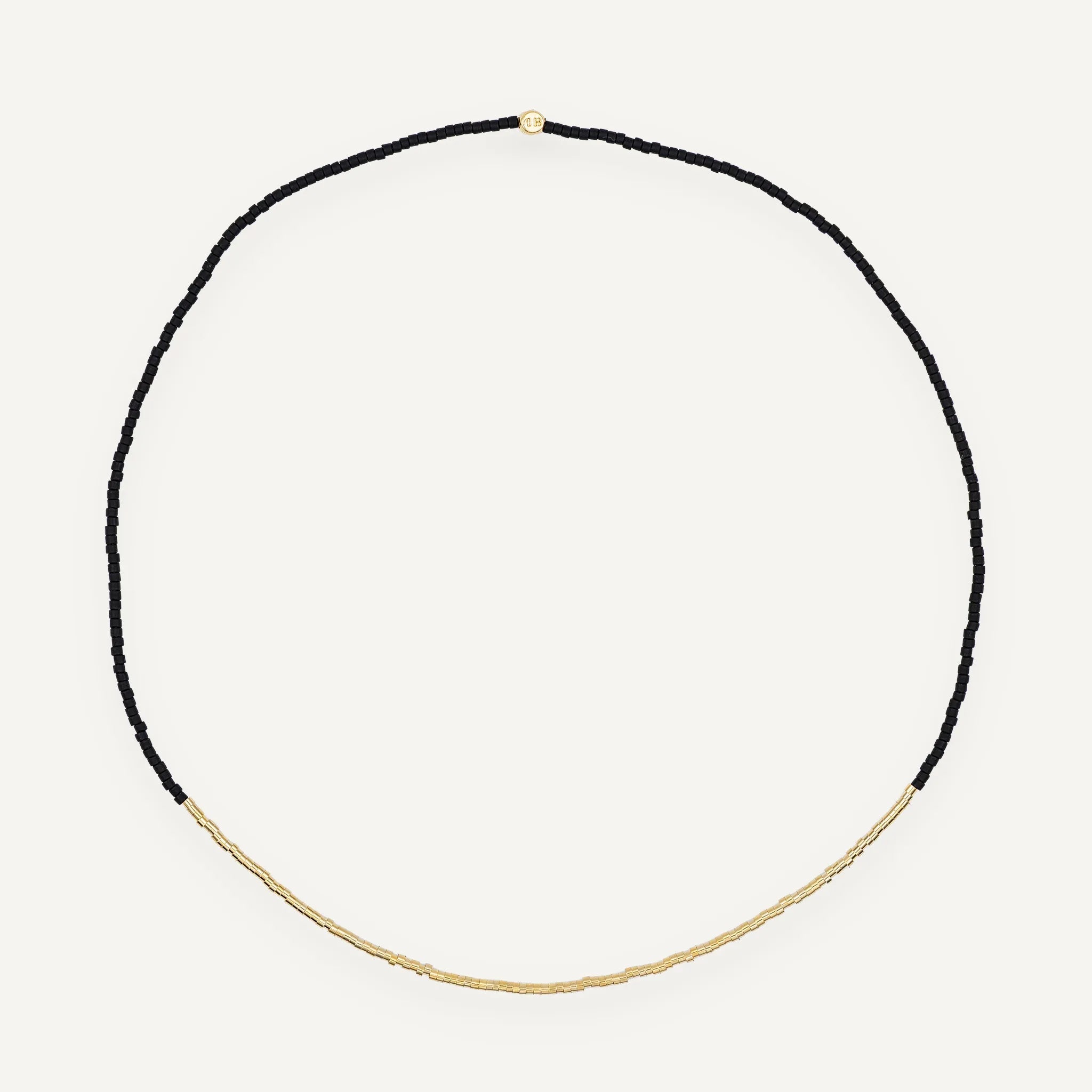 collier / bracelet LULLI - New Alicia Noir Mat - Têtes Blondes