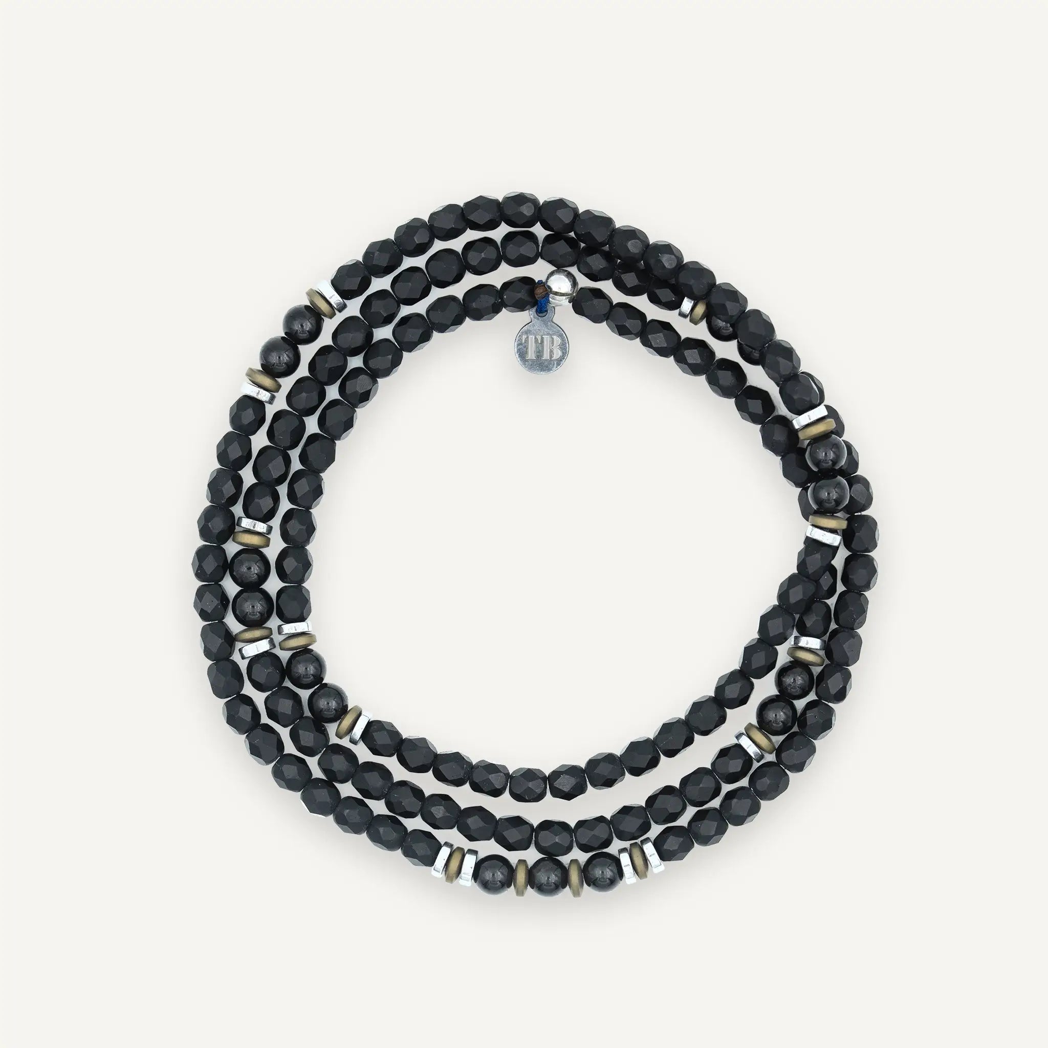 collier / bracelet MAGNETIC GENTLEMAN - Tourmaline Noire - Têtes Blondes