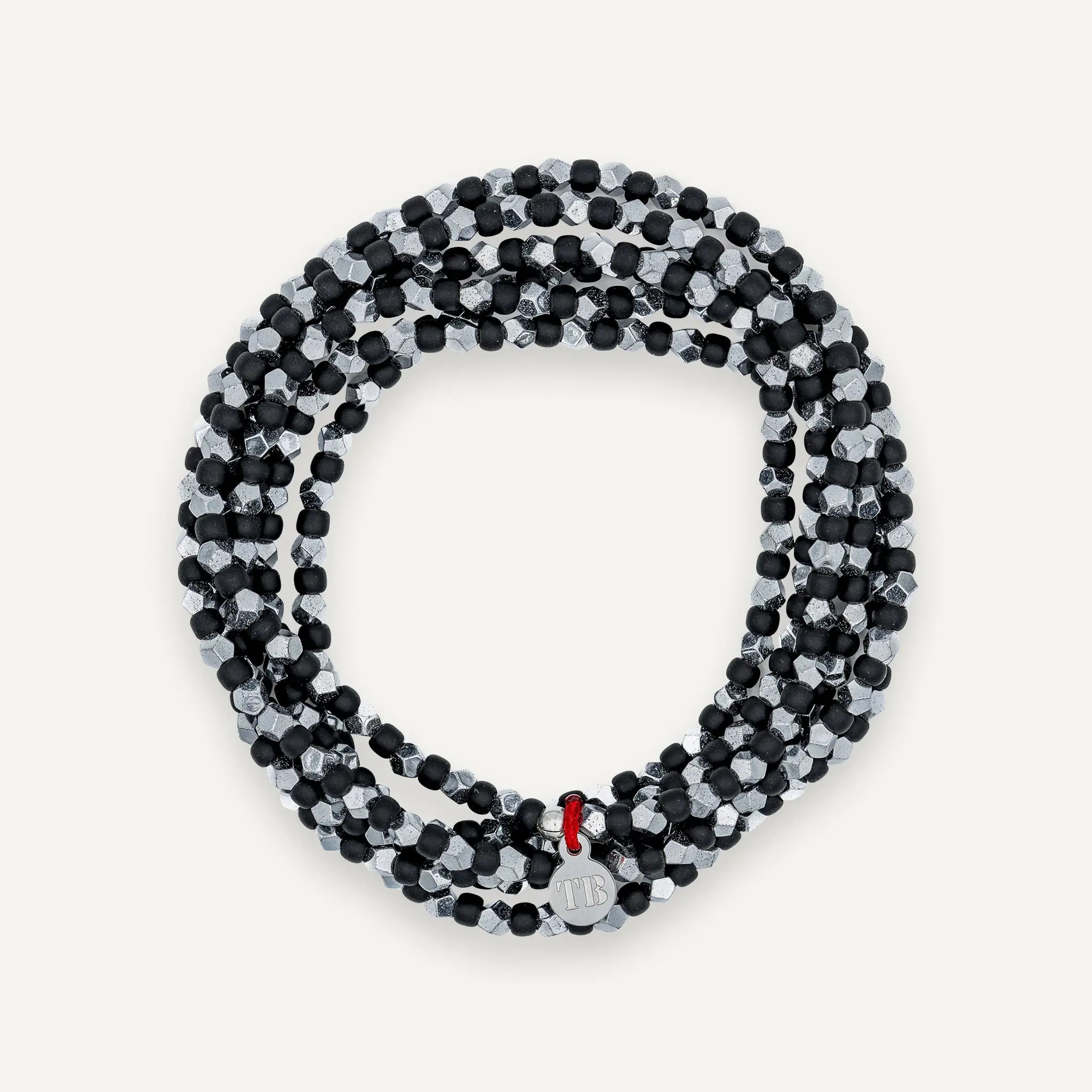 collier / bracelet MAX SILVER - Noir - Têtes Blondes
