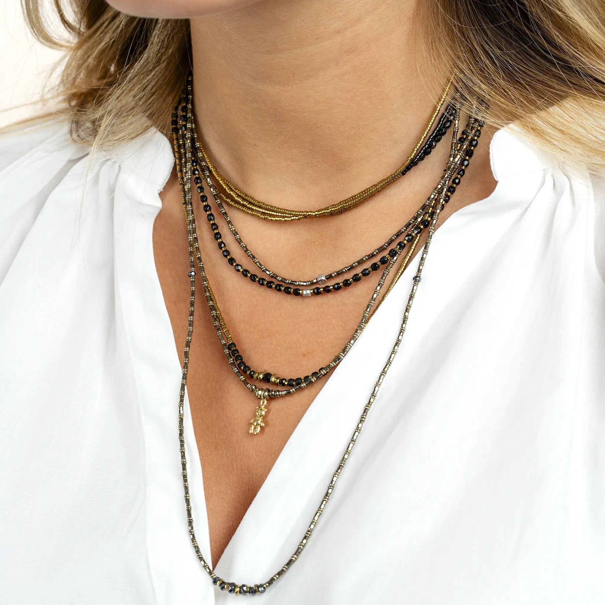 collier / bracelet MIDNIGHT - Têtes Blondes