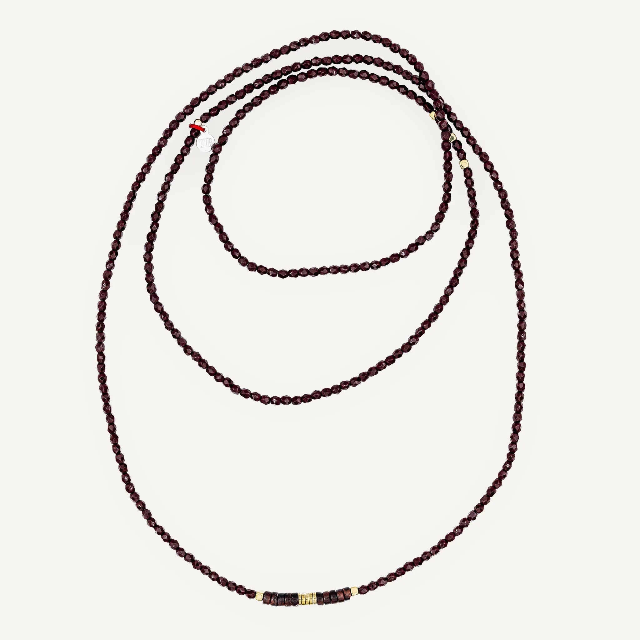 collier / bracelet NADÈGE - Bordeaux - Têtes Blondes
