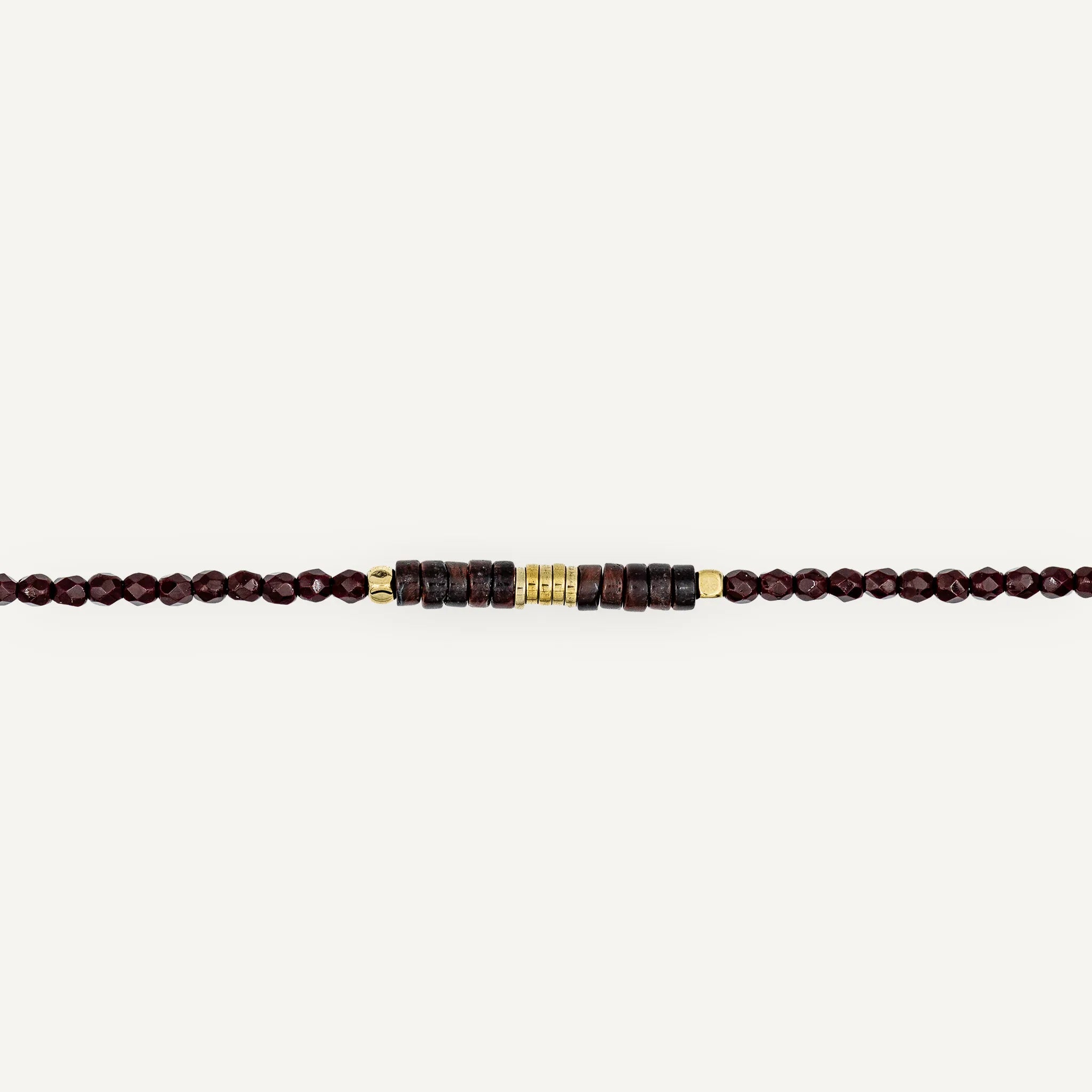 collier / bracelet NADÈGE - Bordeaux - Têtes Blondes