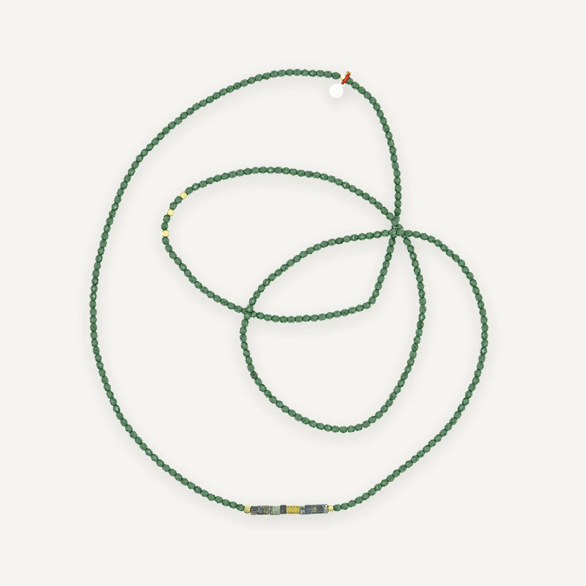 collier / bracelet NADÈGE Green Forest - Têtes Blondes