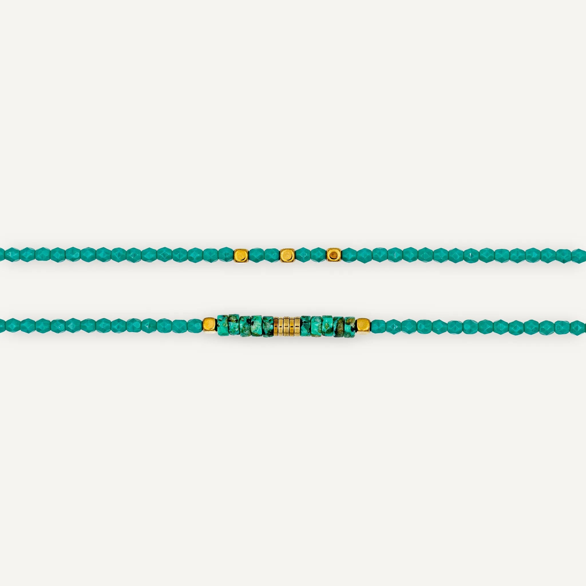 collier / bracelet NADÈGE Turquoise Persian - Têtes Blondes
