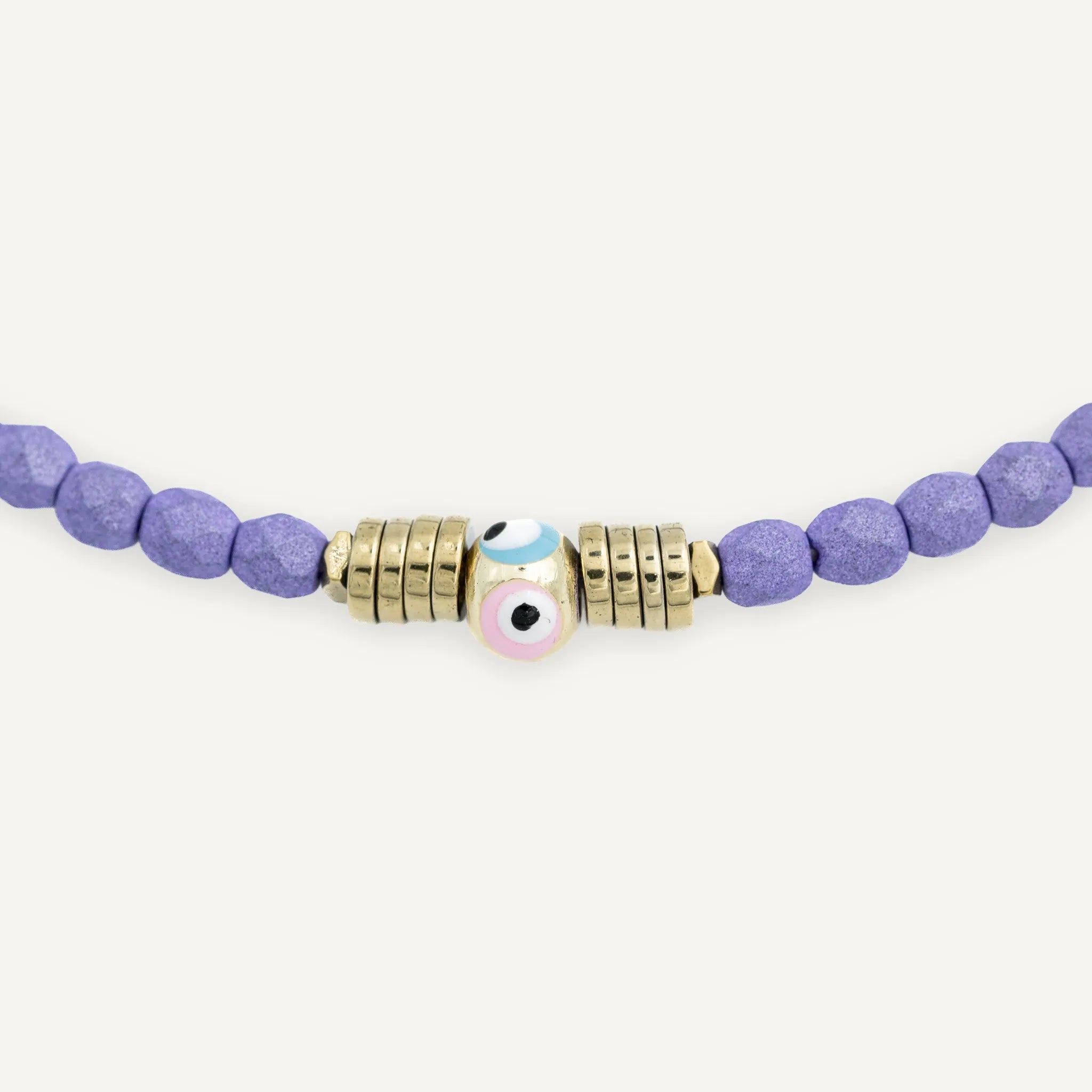 collier / bracelet NAZAR Purple Mat 6 - Têtes Blondes