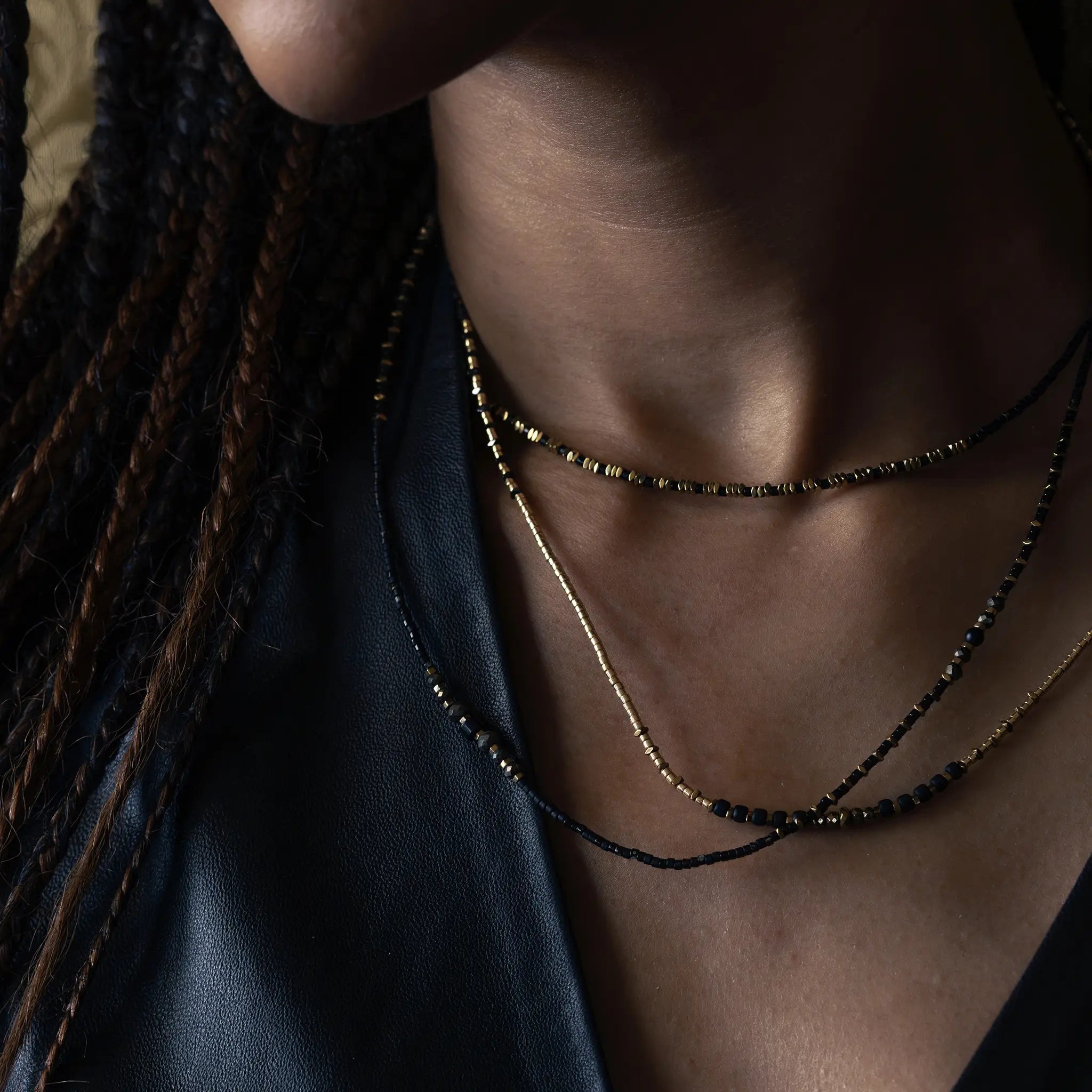 collier / bracelet NEW ALICIA - Black Panther - Têtes Blondes