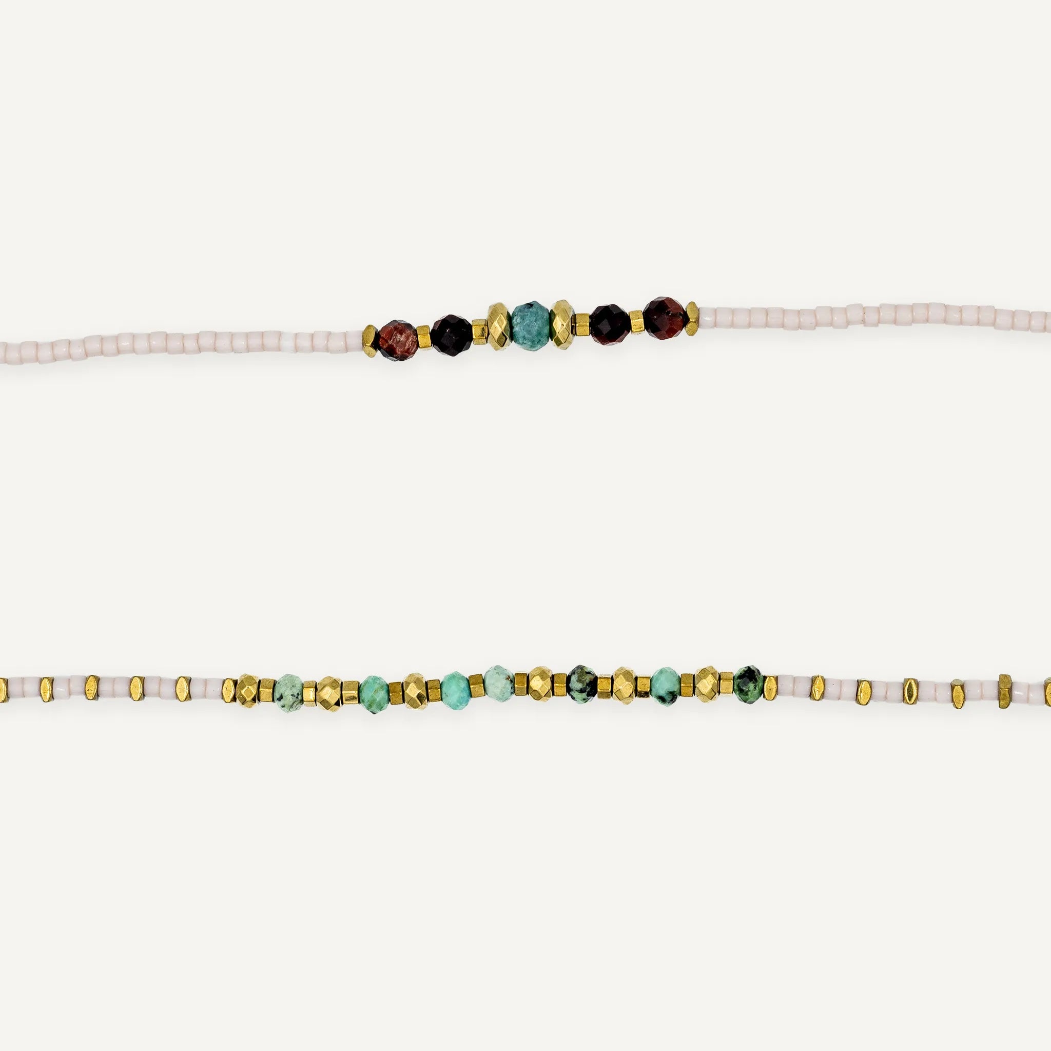 collier / bracelet NEW ANDY - Rose Guimauve - Têtes Blondes