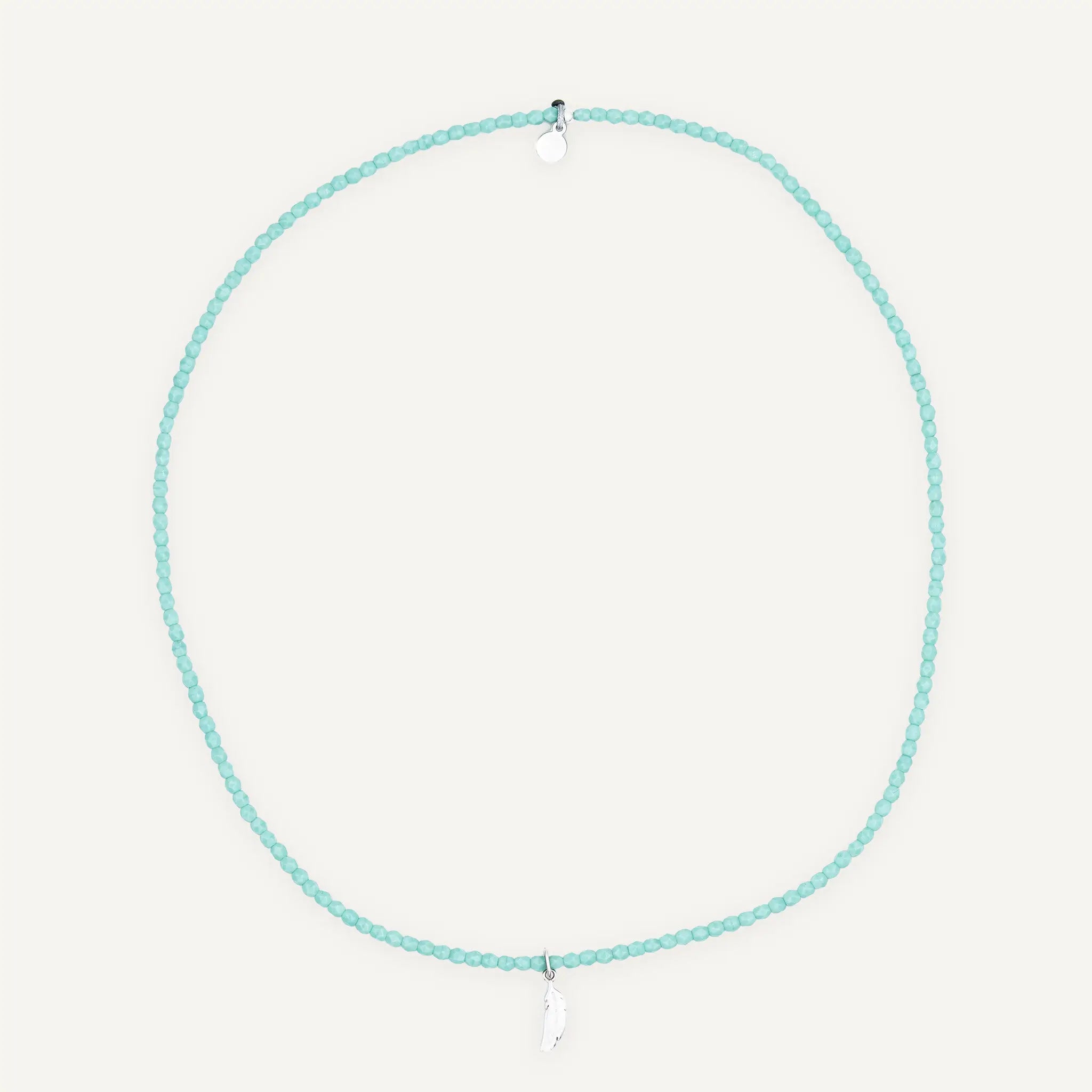 collier / bracelet NEW PLUME Turquoise - Têtes Blondes