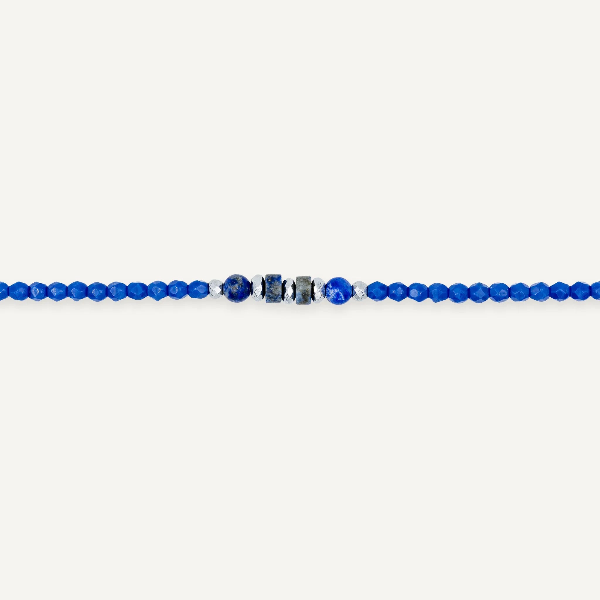 collier / bracelet NEW VERO - Bleu Majorelle - Têtes Blondes
