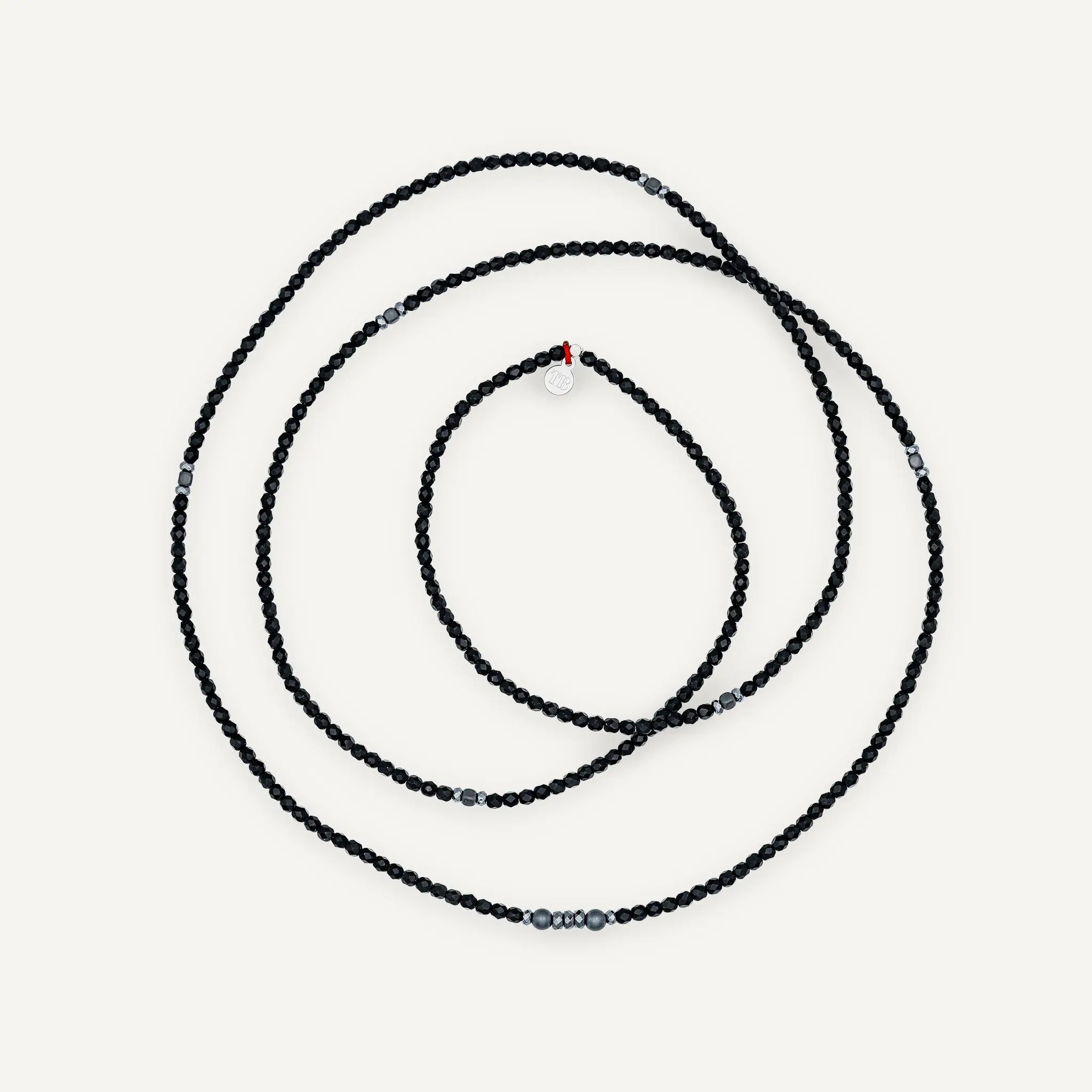 collier / bracelet NEW VERO - Noir Mat - Têtes Blondes