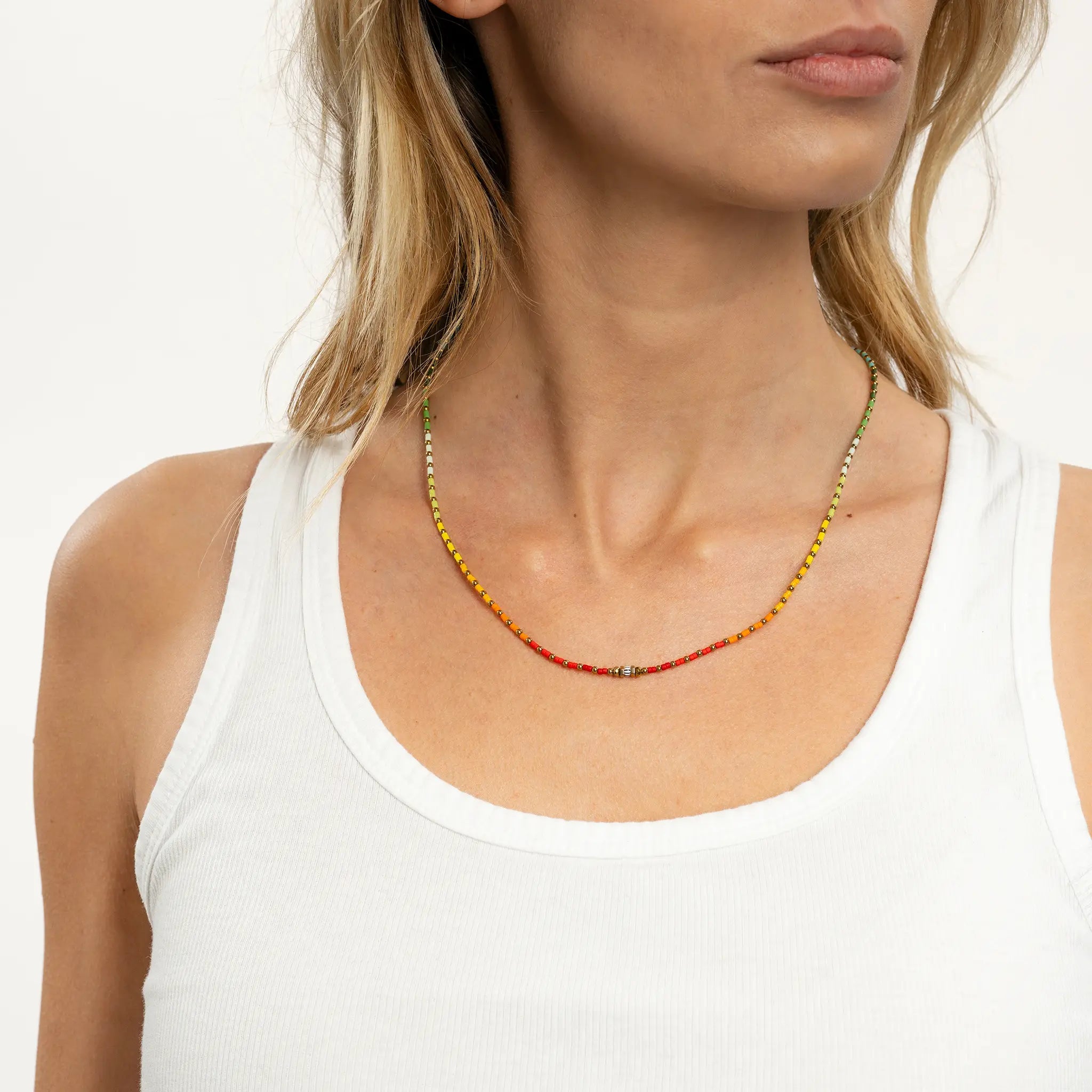 collier / bracelet NIJI 3 - Têtes Blondes