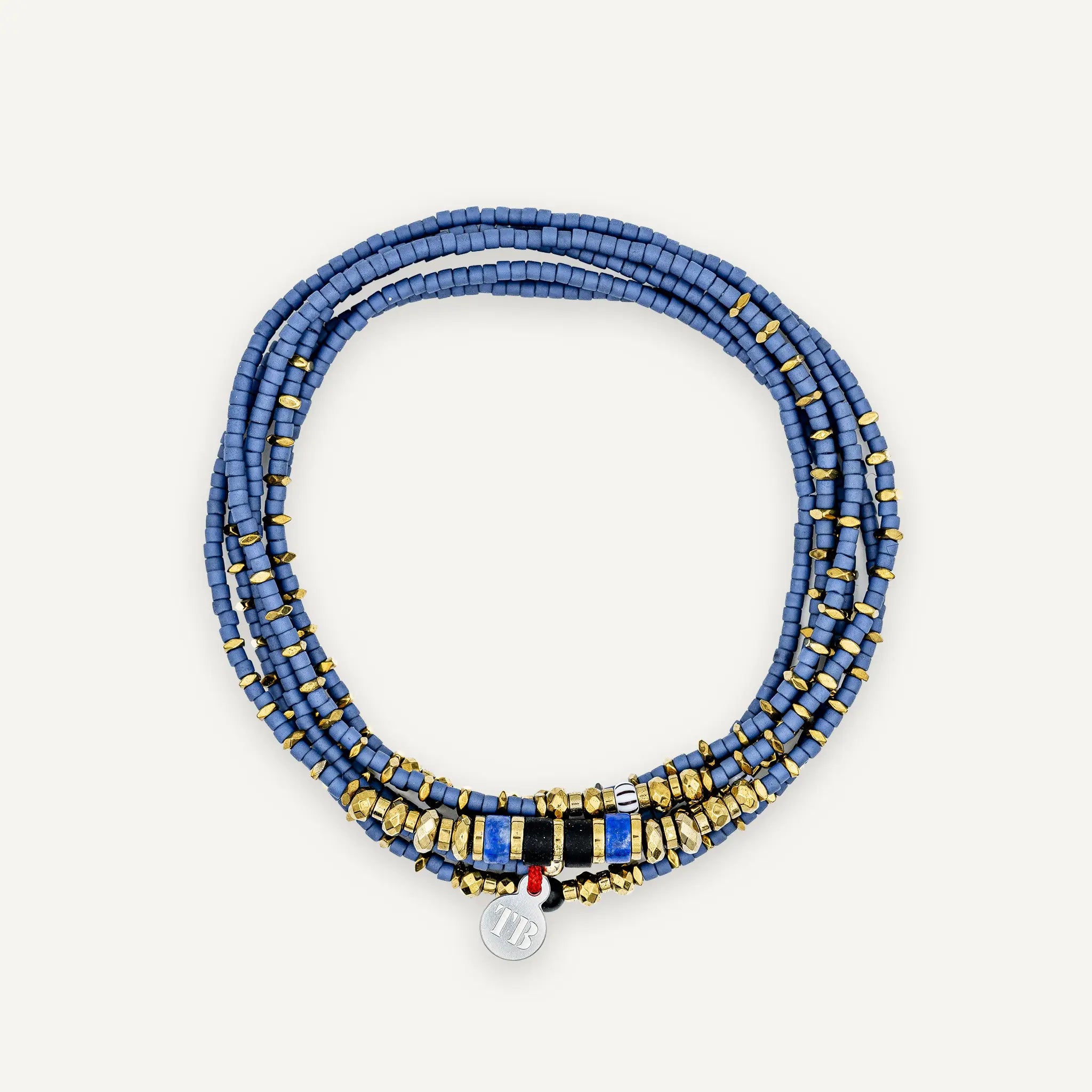 collier / bracelet OCEAN 6 Slim - Bleu - Têtes Blondes