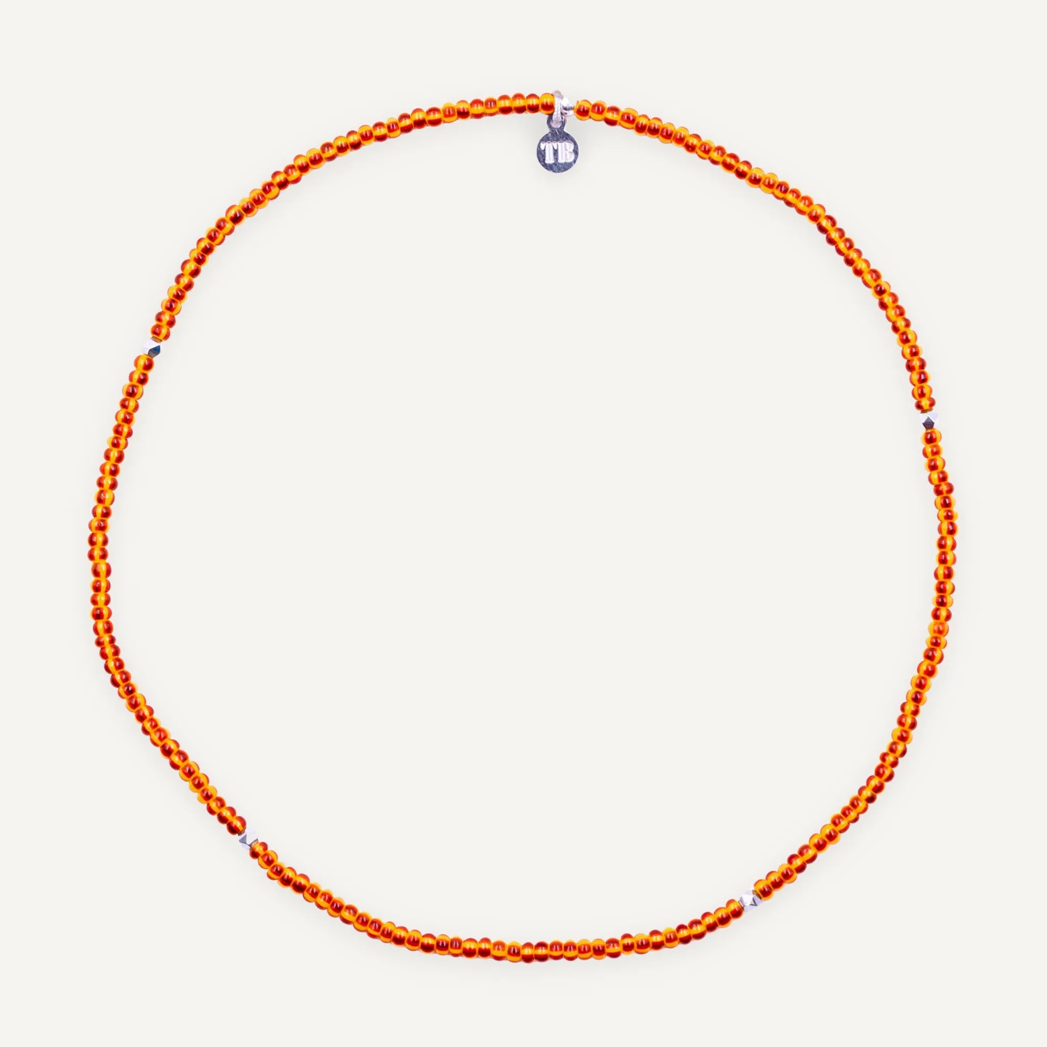 collier / bracelet PEACH 2 - Orange - Têtes Blondes