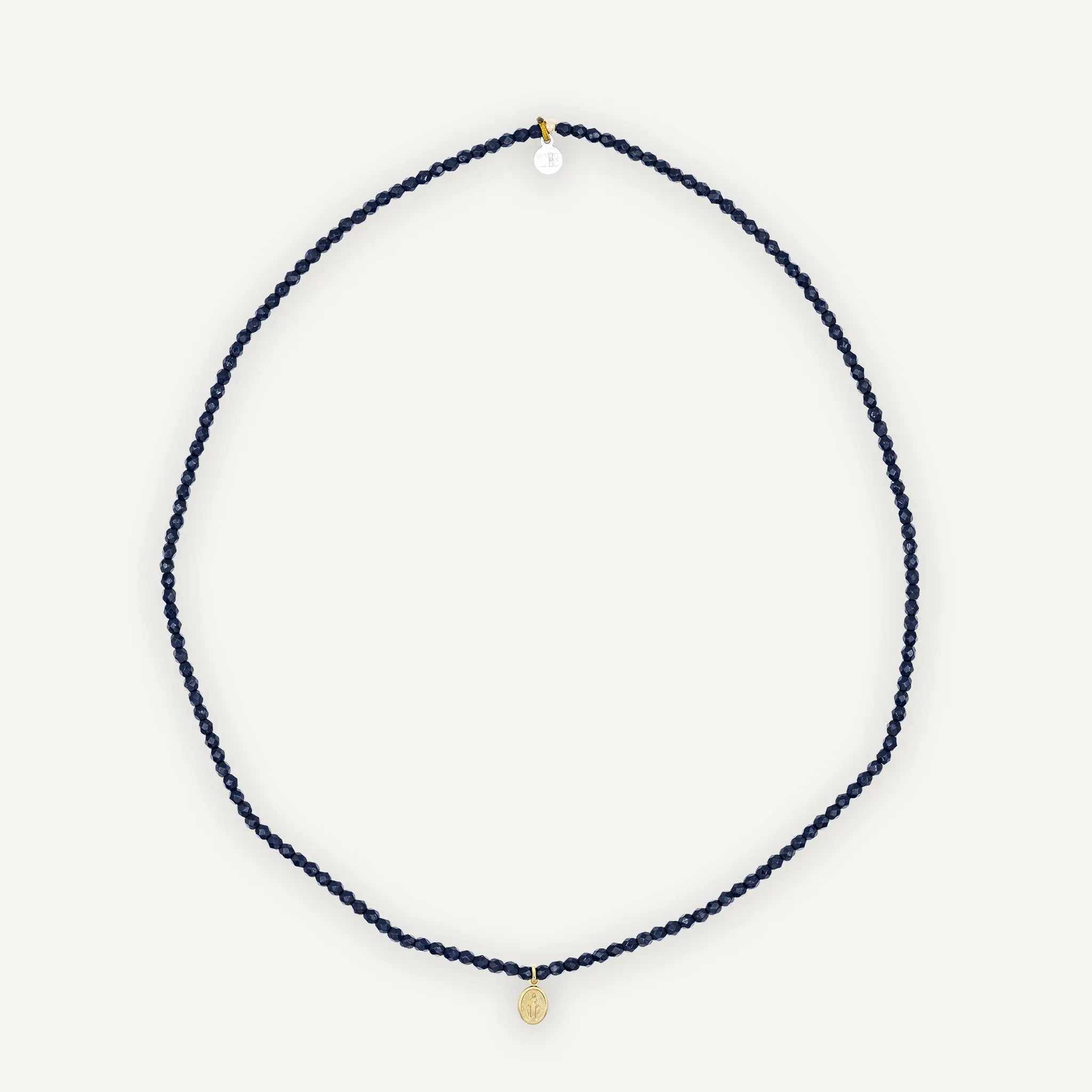 collier / bracelet PETITE MADONE GOLD - Navy Blue - Têtes Blondes