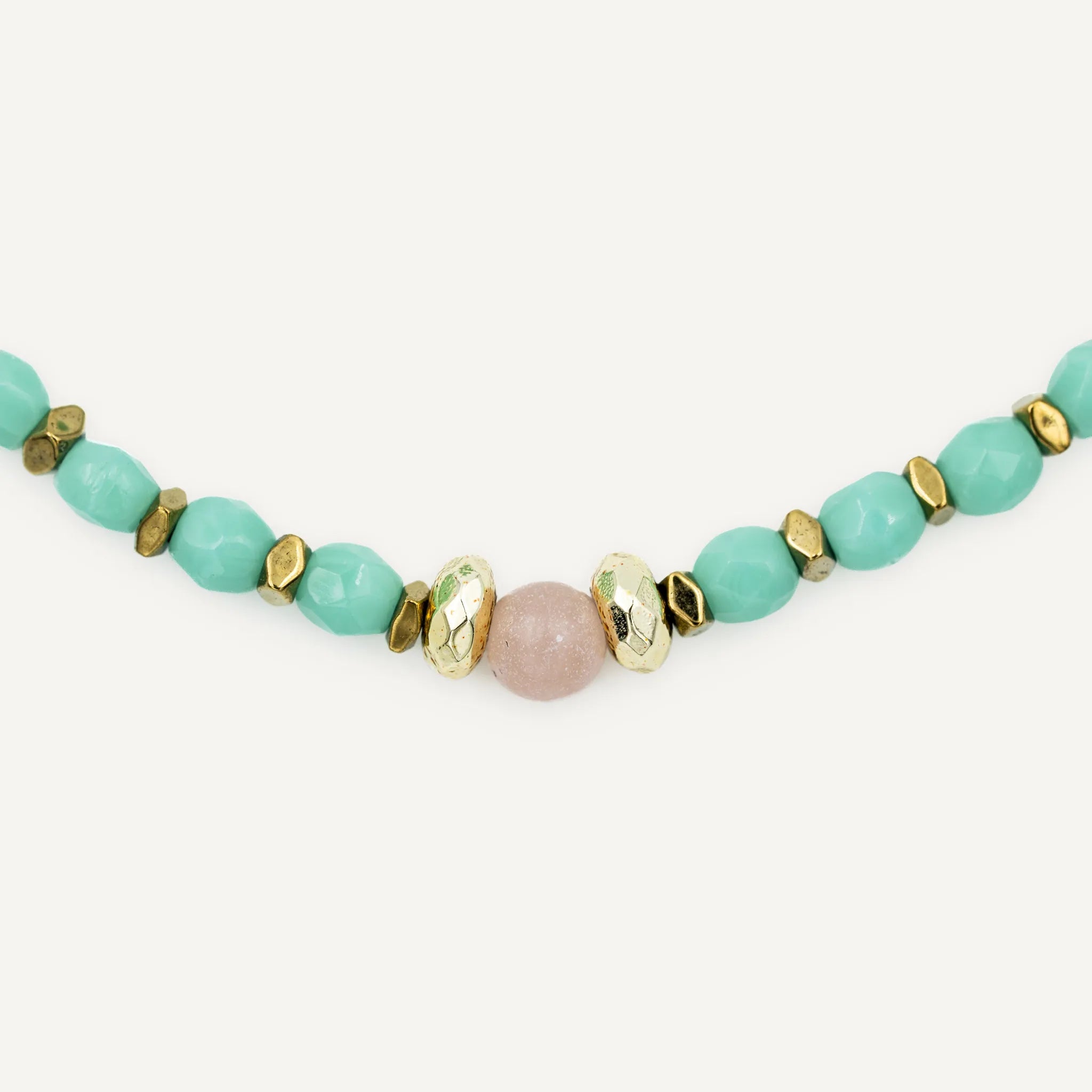 collier / bracelet PIERRE - Turquoise - Têtes Blondes
