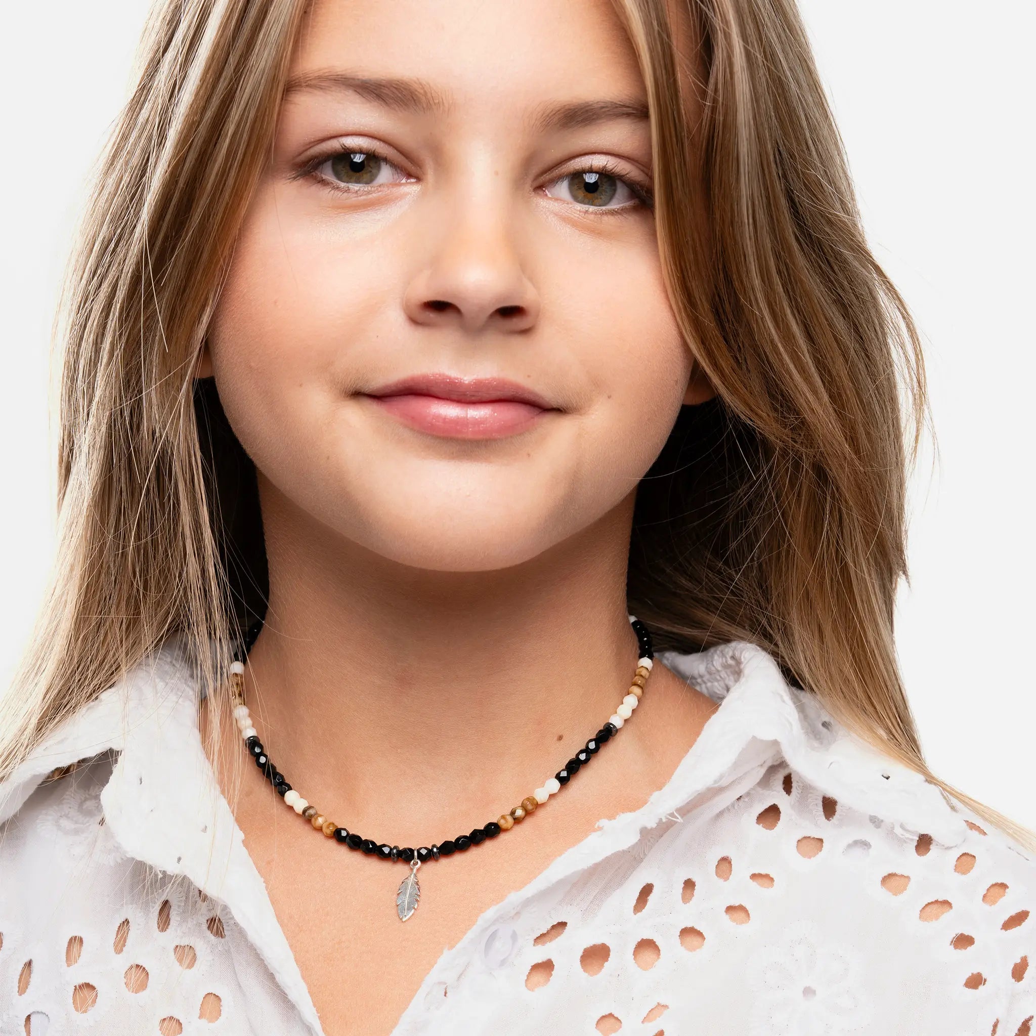 collier / bracelet PLUME CHEROKEE - Têtes Blondes