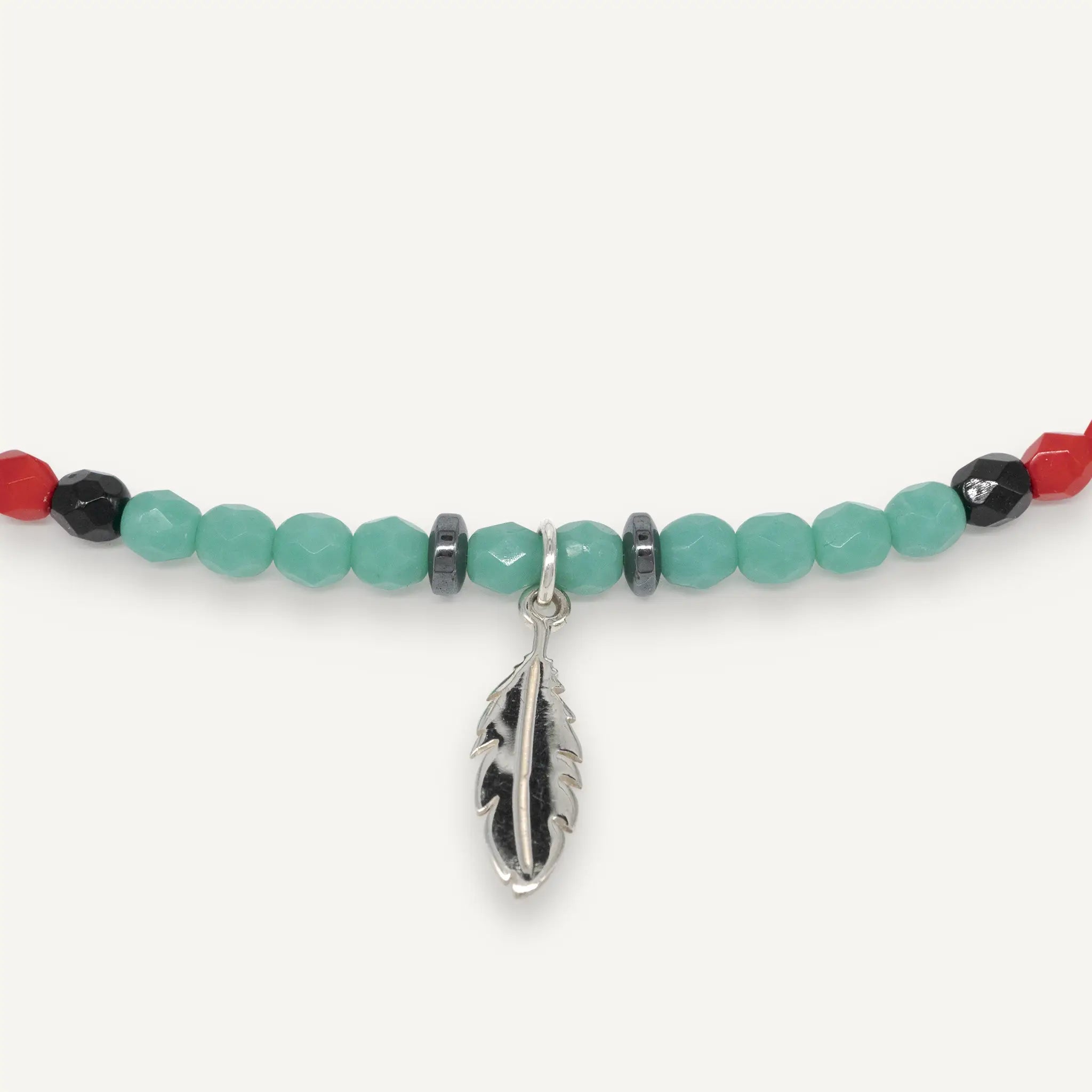 collier / bracelet PLUME Navajo - Têtes Blondes