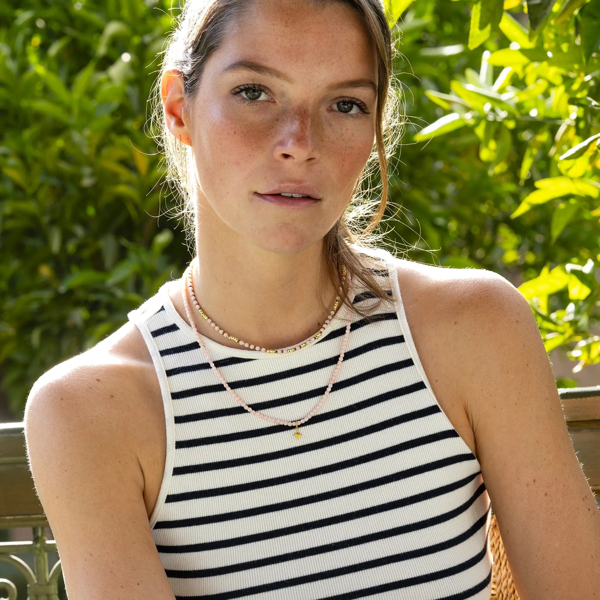 collier / bracelet POLAIRE GOLD - Rose Guimauve - Têtes Blondes