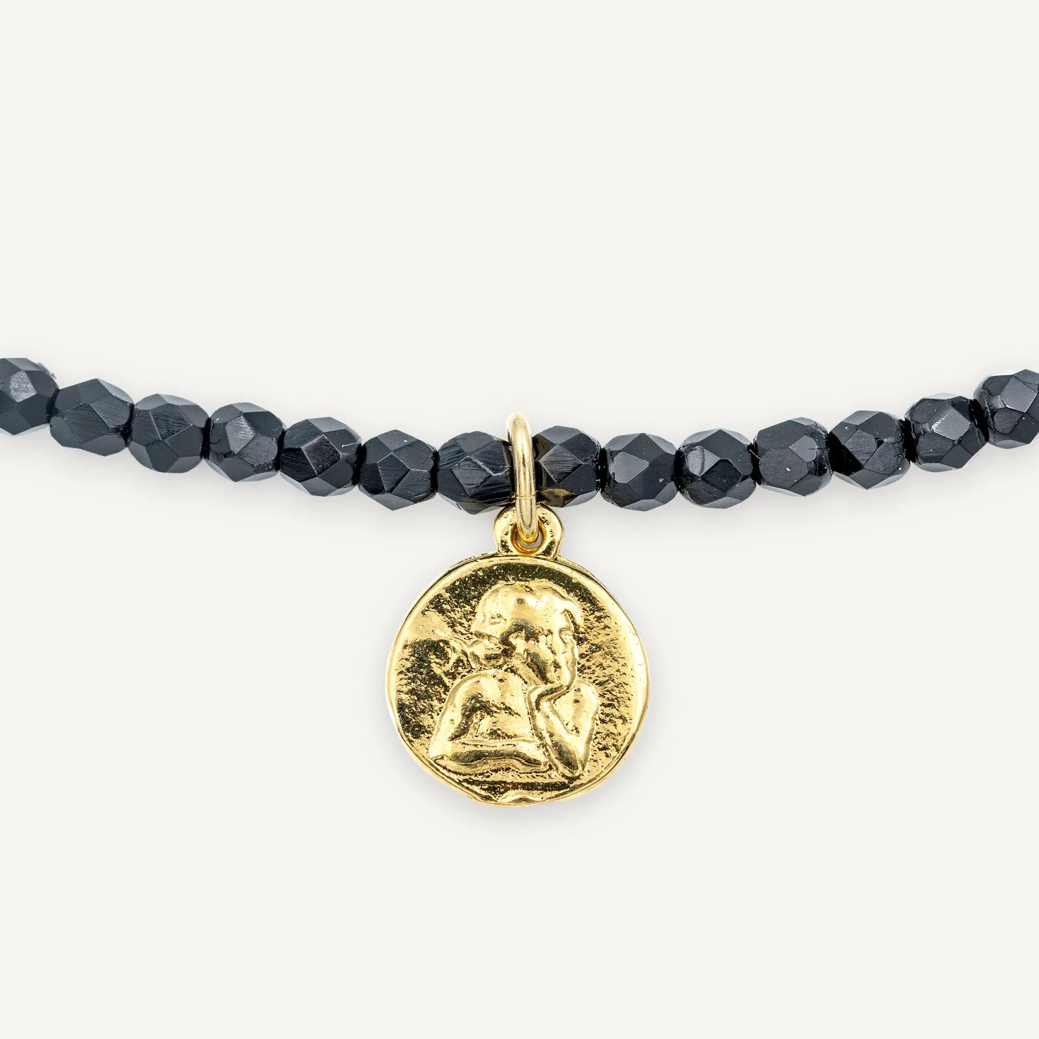 collier / bracelet RAPHAËL Gold Noir - Têtes Blondes