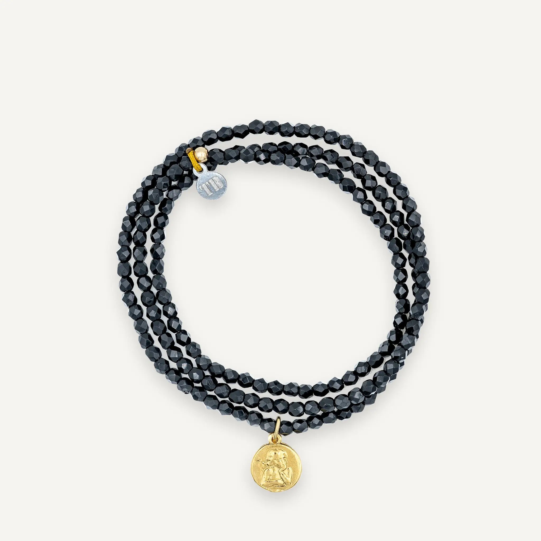 collier / bracelet RAPHAËL Gold Noir - Têtes Blondes