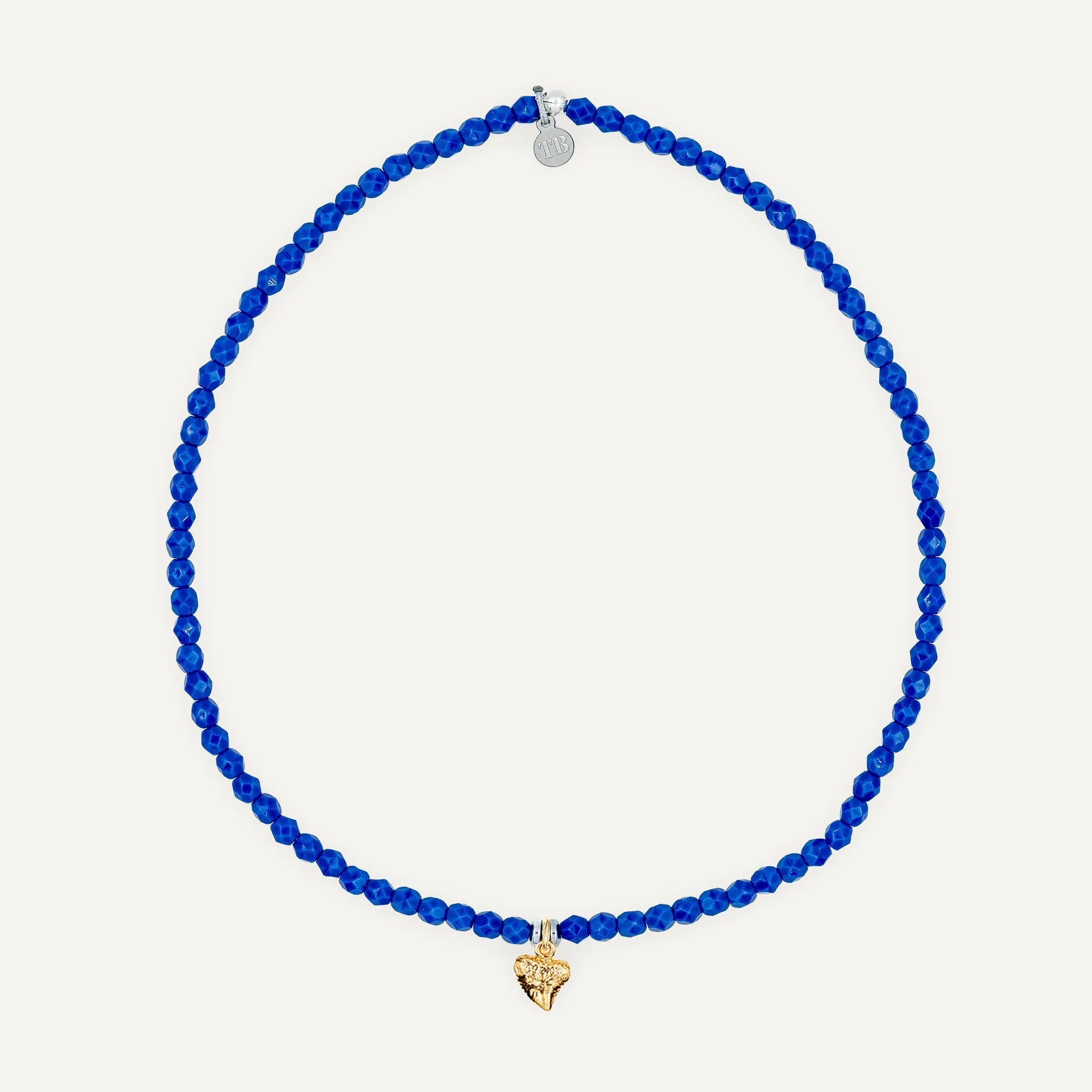 collier / bracelet Ras de cou - Bleu Majorelle - Têtes Blondes