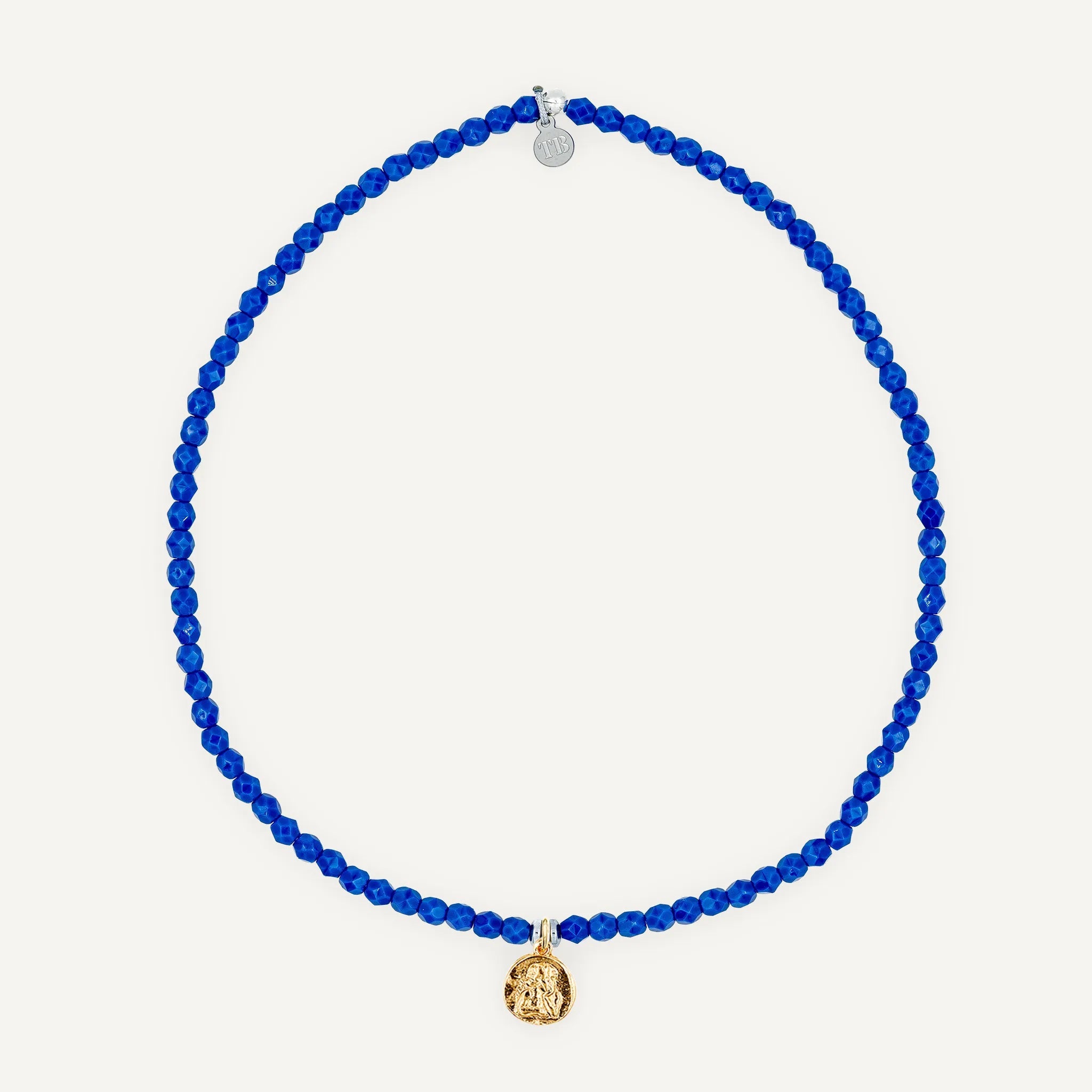 collier / bracelet Ras de cou - Bleu Majorelle - Têtes Blondes