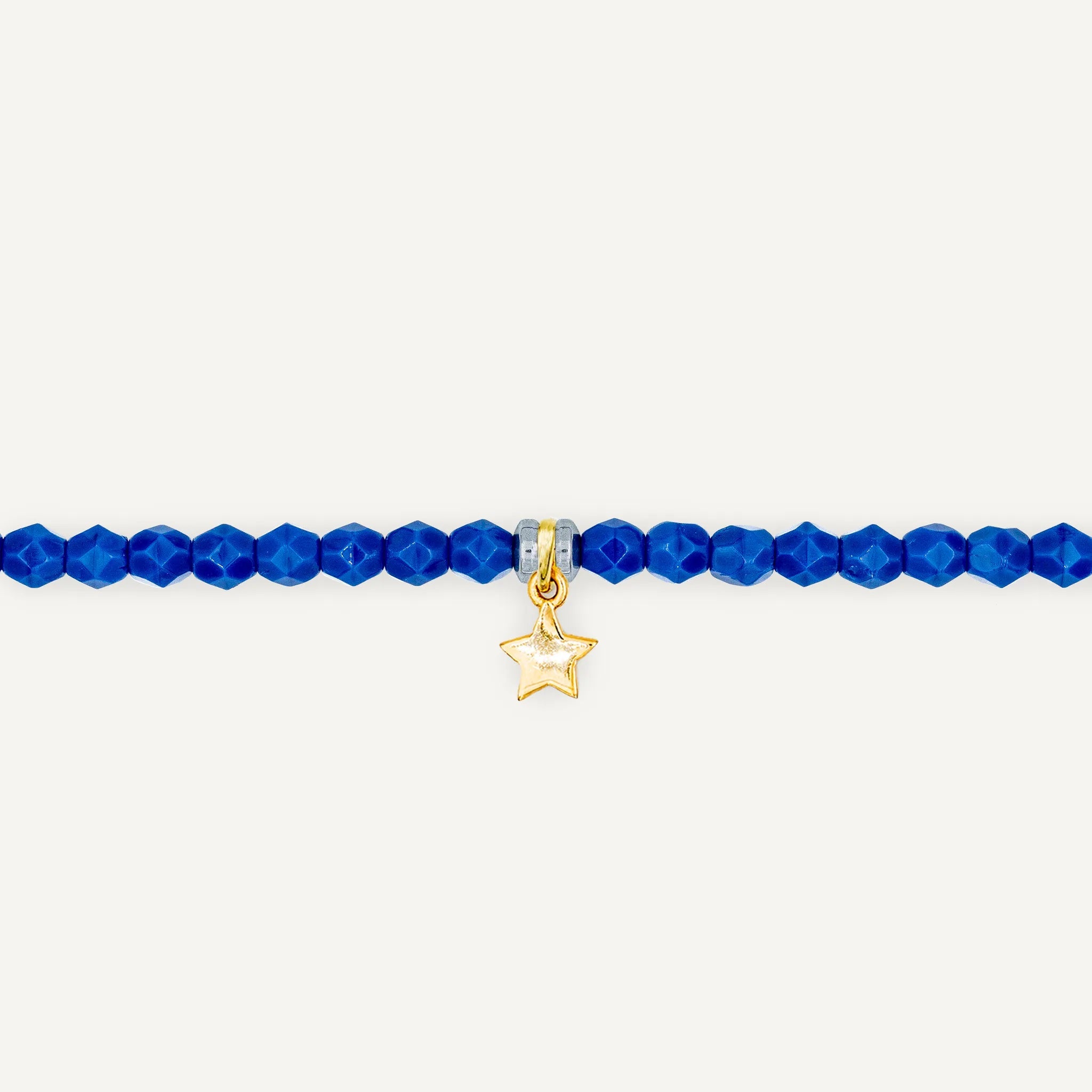 collier / bracelet Ras de cou - Bleu Majorelle - Têtes Blondes