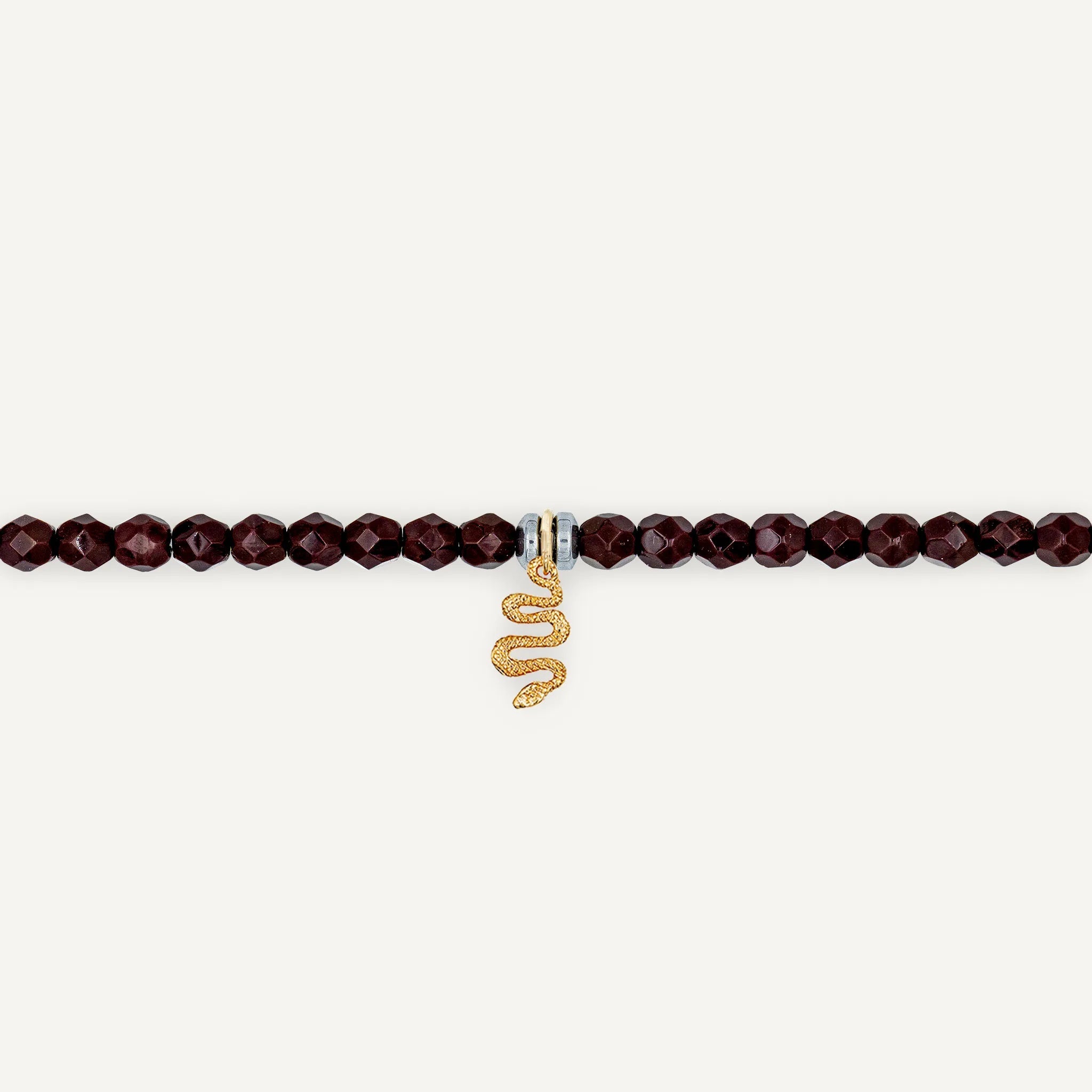 collier / bracelet Ras de cou - Bordeaux - Têtes Blondes