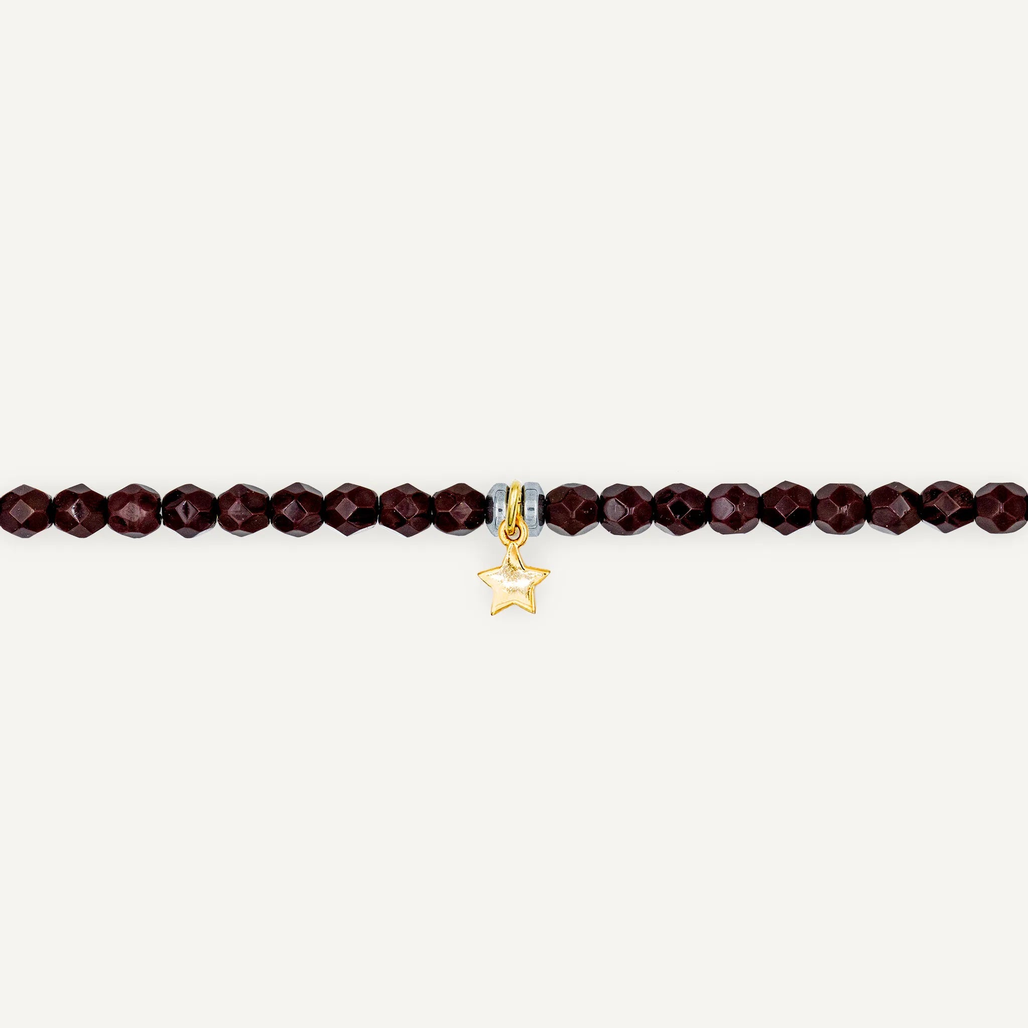 collier / bracelet Ras de cou - Bordeaux - Têtes Blondes