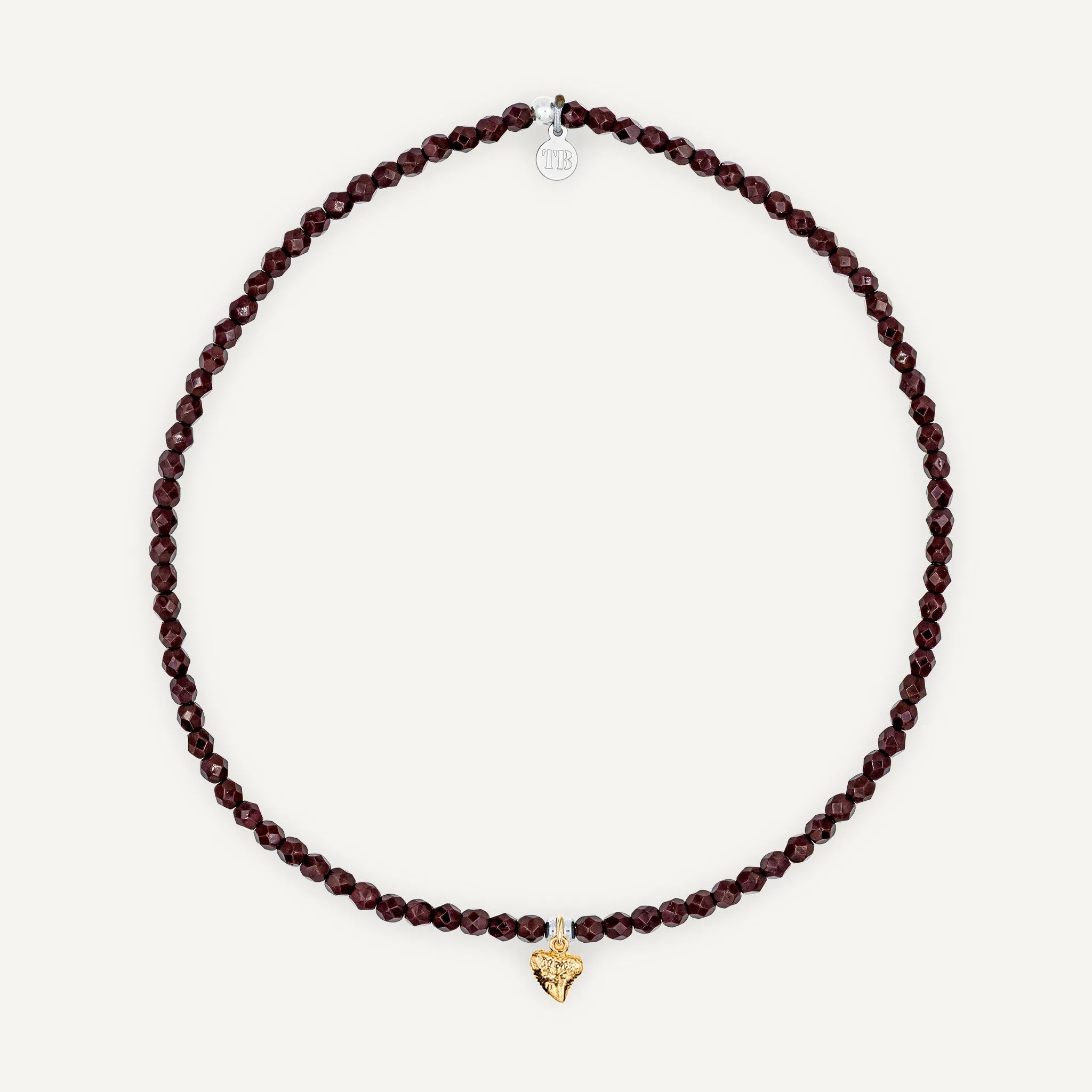 collier / bracelet Ras de cou - Bordeaux - Têtes Blondes