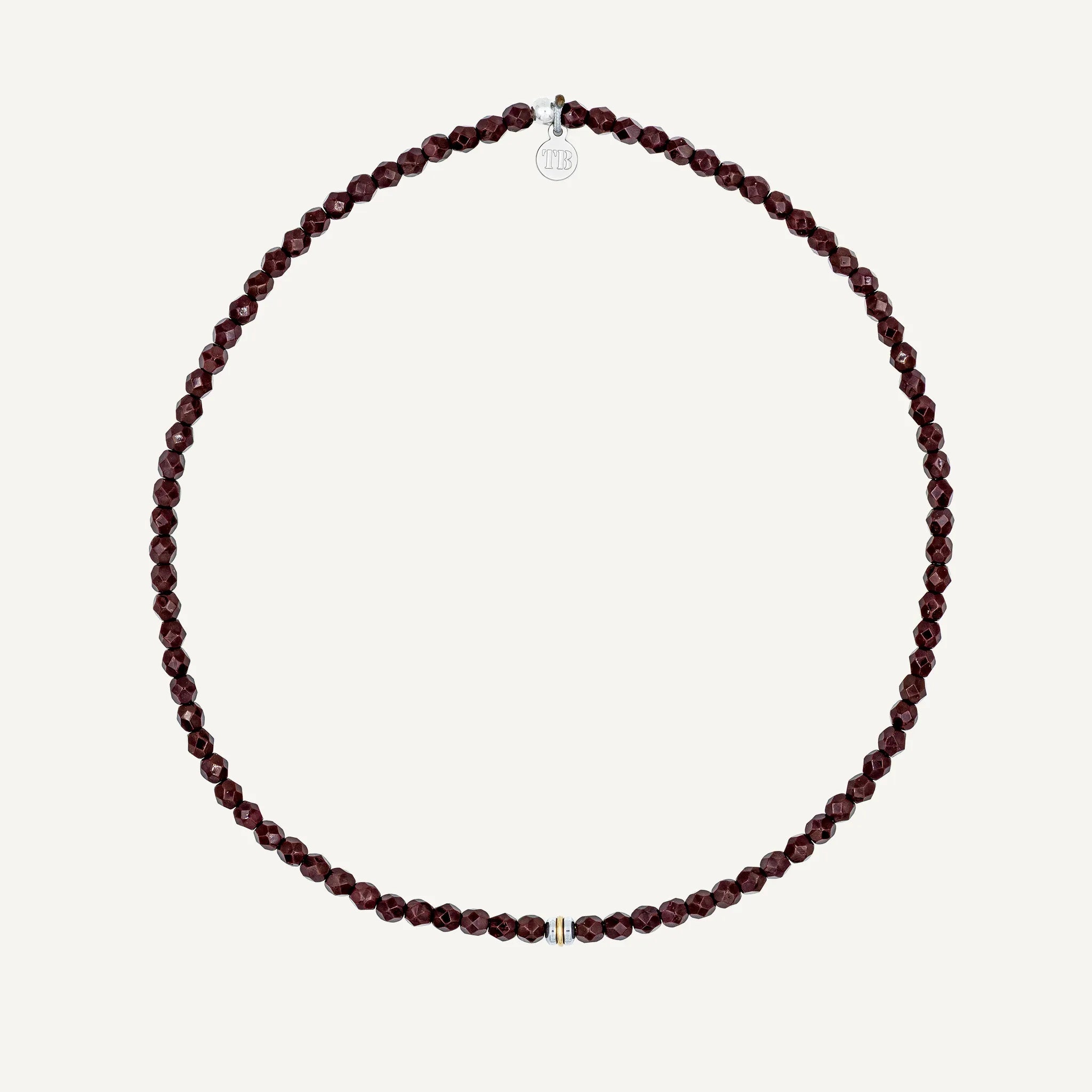 collier / bracelet Ras de cou - Bordeaux - Têtes Blondes