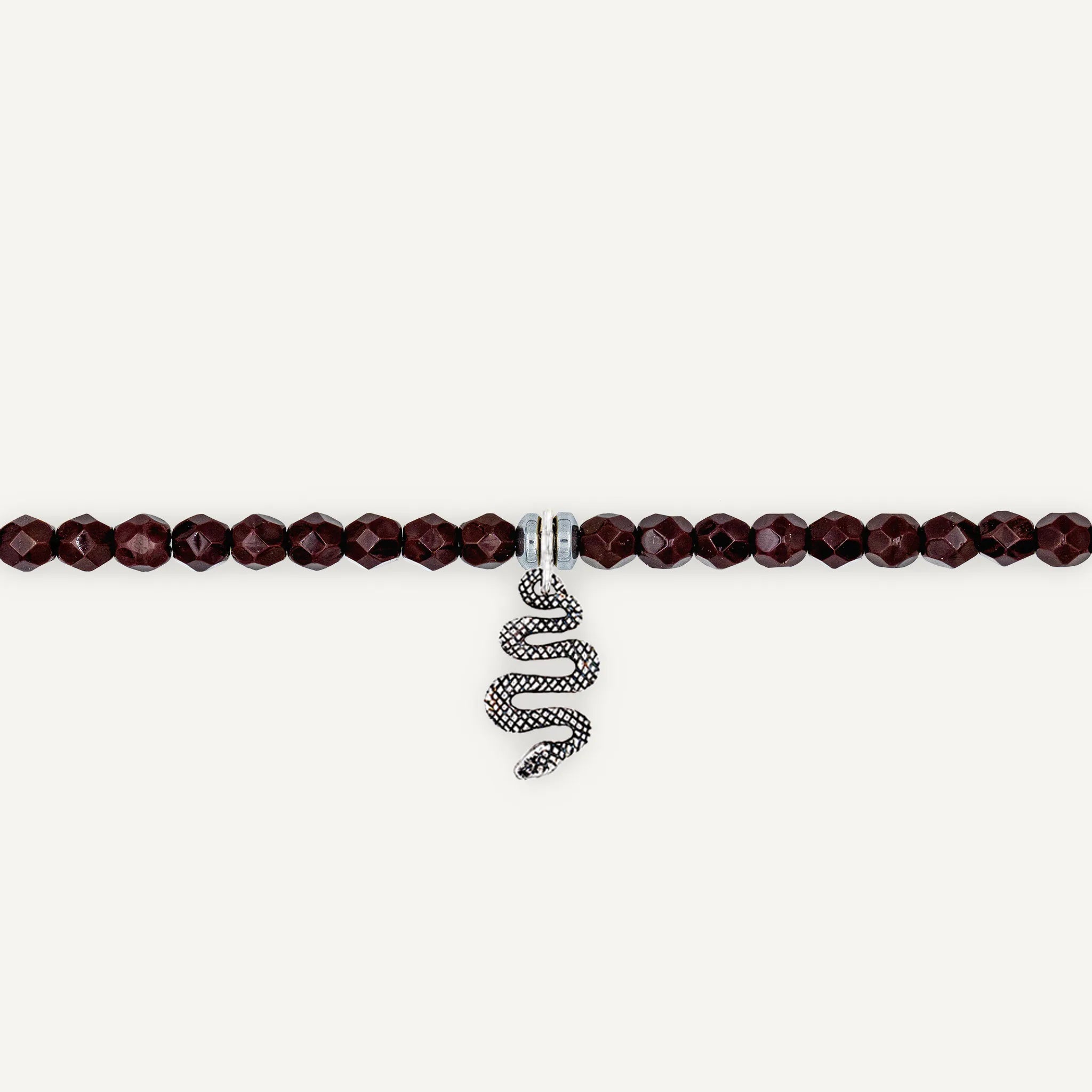 collier / bracelet Ras de cou - Bordeaux - Têtes Blondes