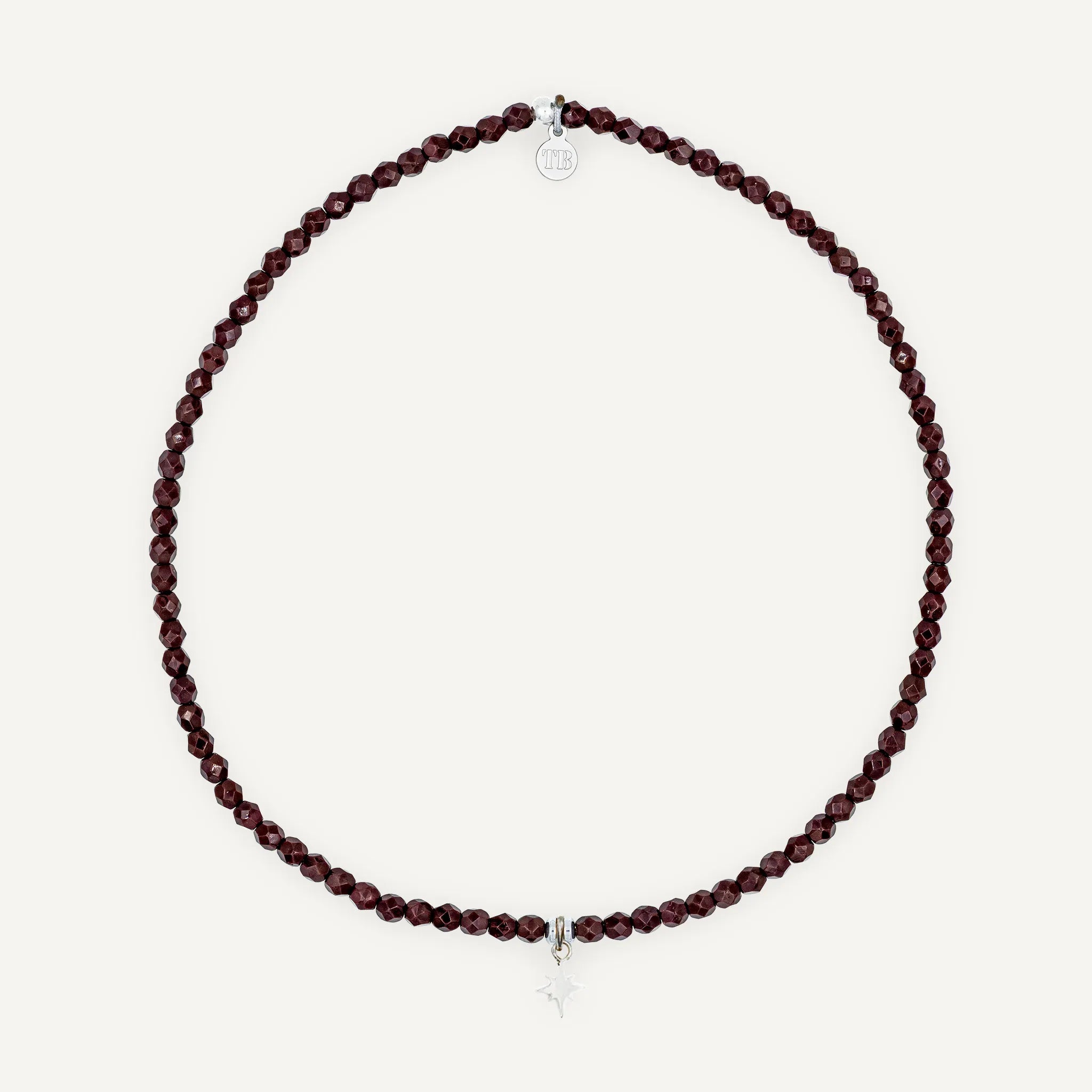 collier / bracelet Ras de cou - Bordeaux - Têtes Blondes