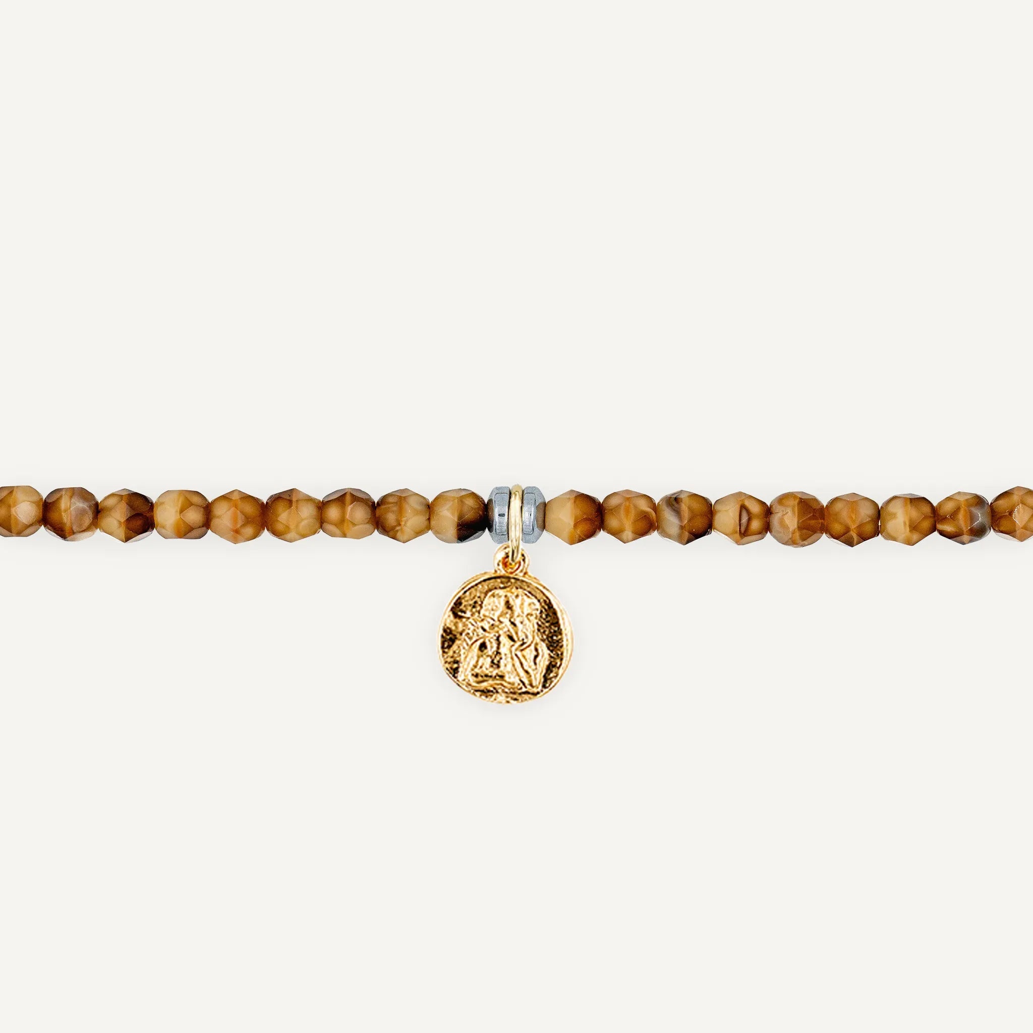 collier / bracelet Ras de cou - Caramel - Têtes Blondes