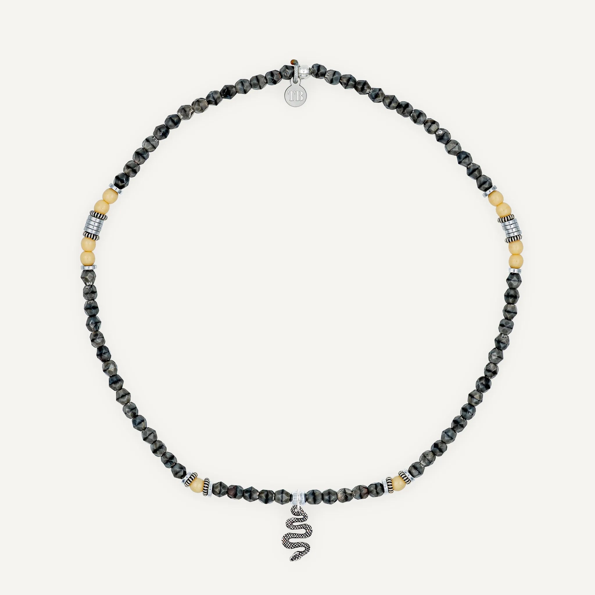 collier / bracelet Ras de cou - Gris Rangiroa - Têtes Blondes