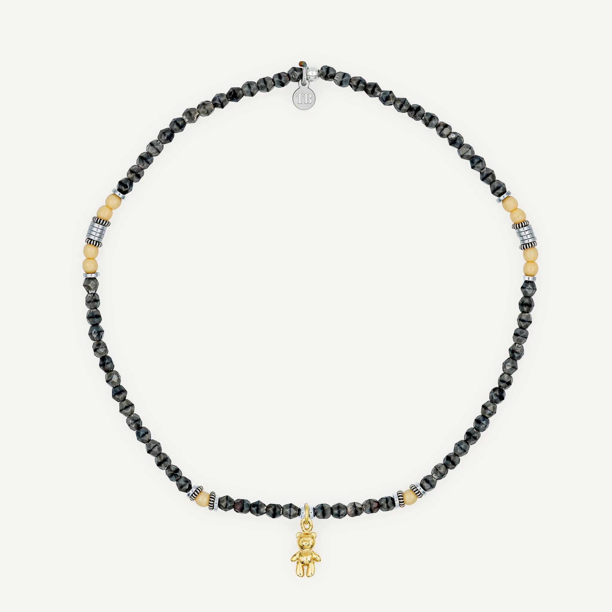 collier / bracelet Ras de cou - Gris Rangiroa - Têtes Blondes