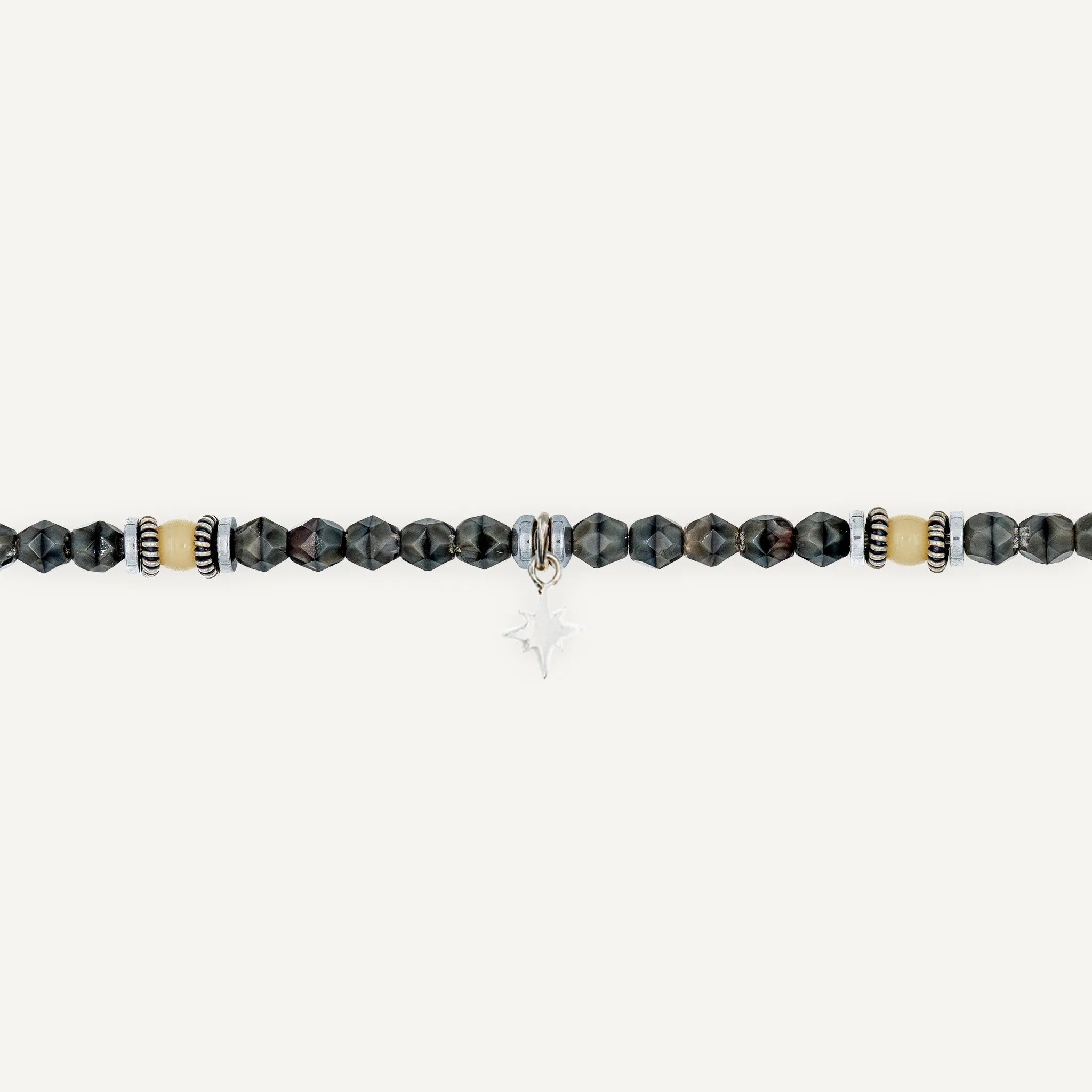 collier / bracelet Ras de cou - Gris Rangiroa - Têtes Blondes
