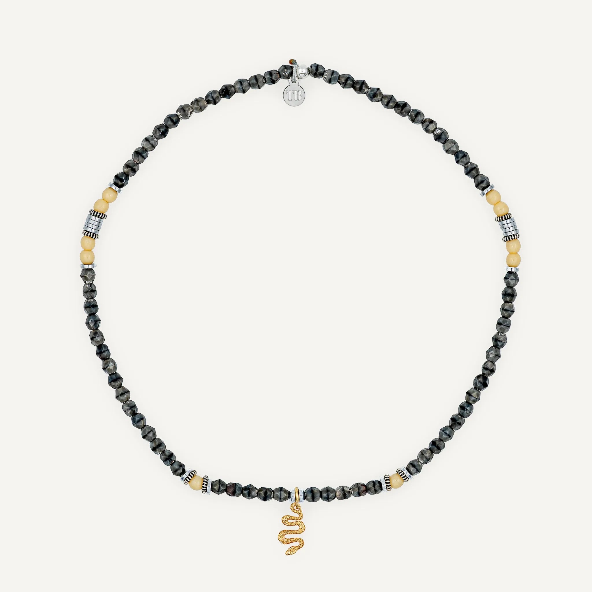 collier / bracelet Ras de cou - Gris Rangiroa - Têtes Blondes
