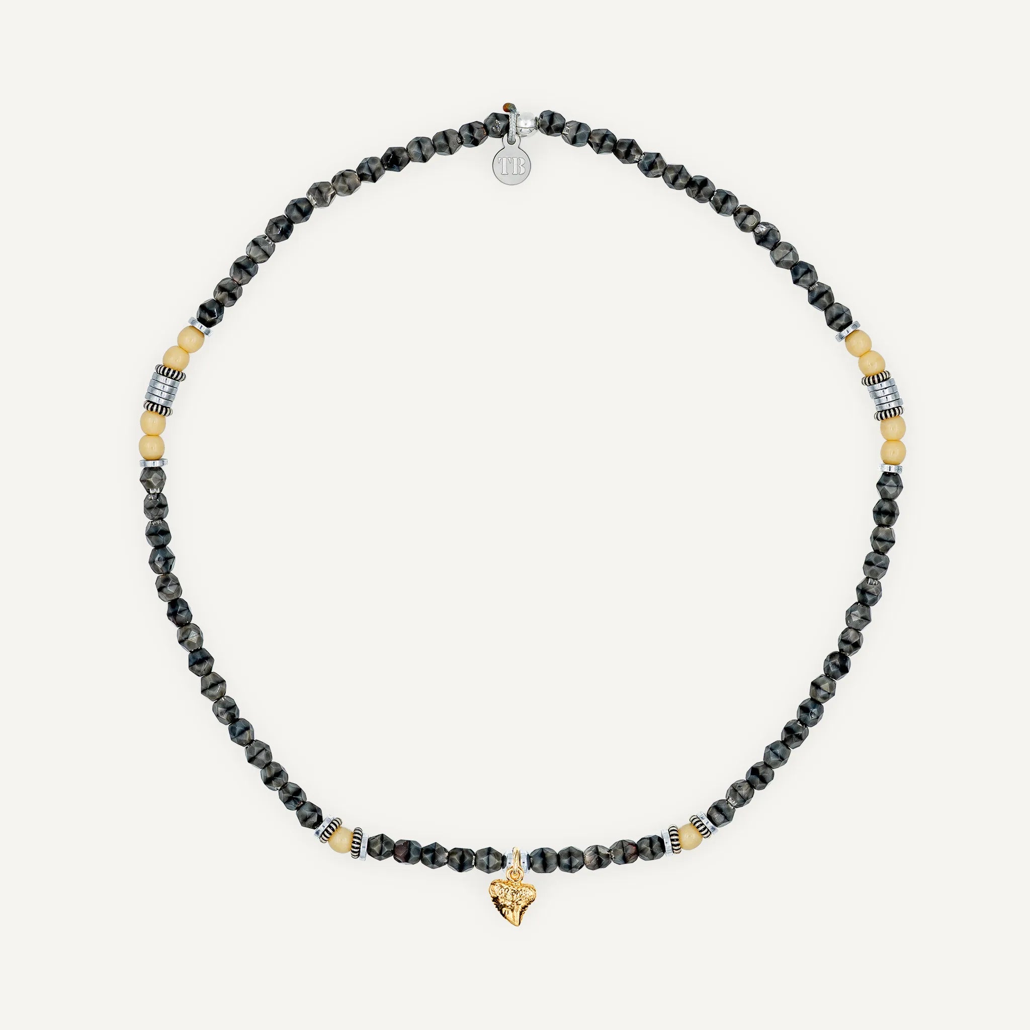 collier / bracelet Ras de cou - Gris Rangiroa - Têtes Blondes