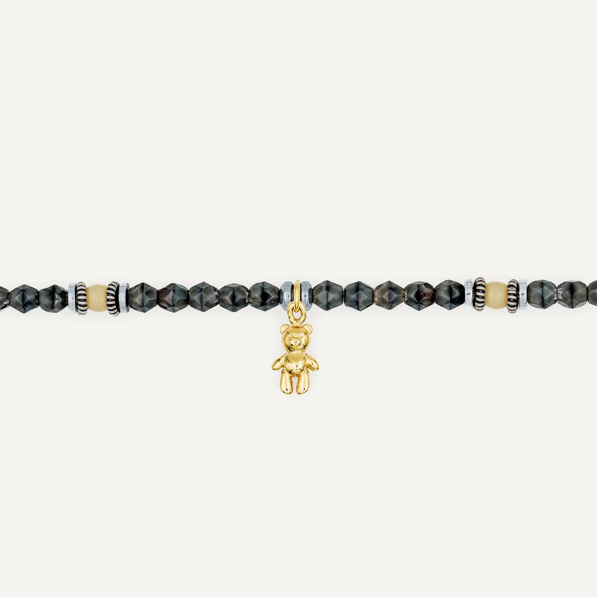 collier / bracelet Ras de cou - Gris Rangiroa - Têtes Blondes