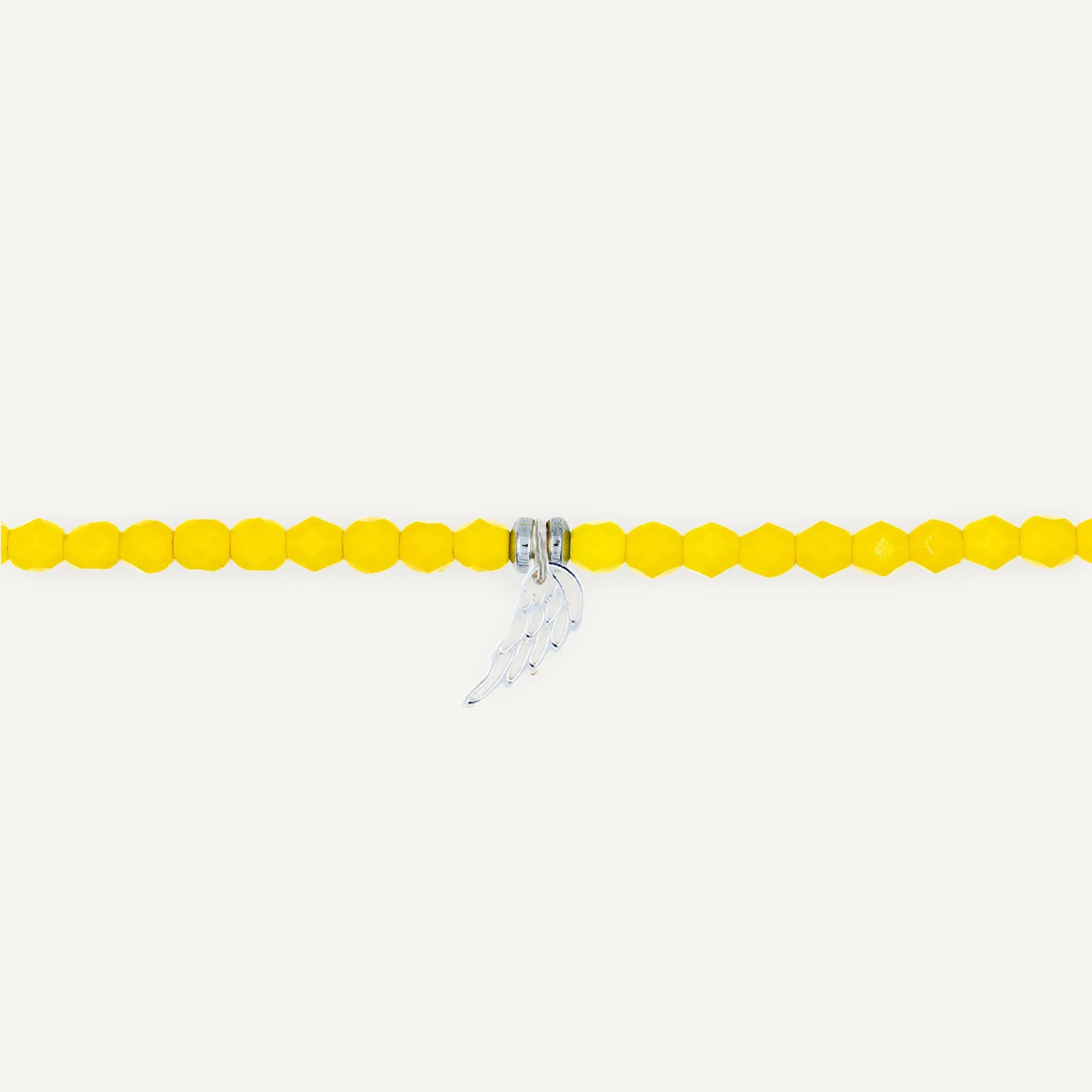collier / bracelet Ras de cou - Jaune Néon - Têtes Blondes